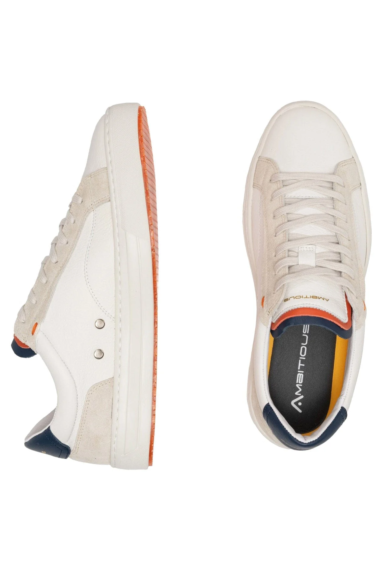 Anopolis Lace Up Sneakers - White/Navy - Image 2