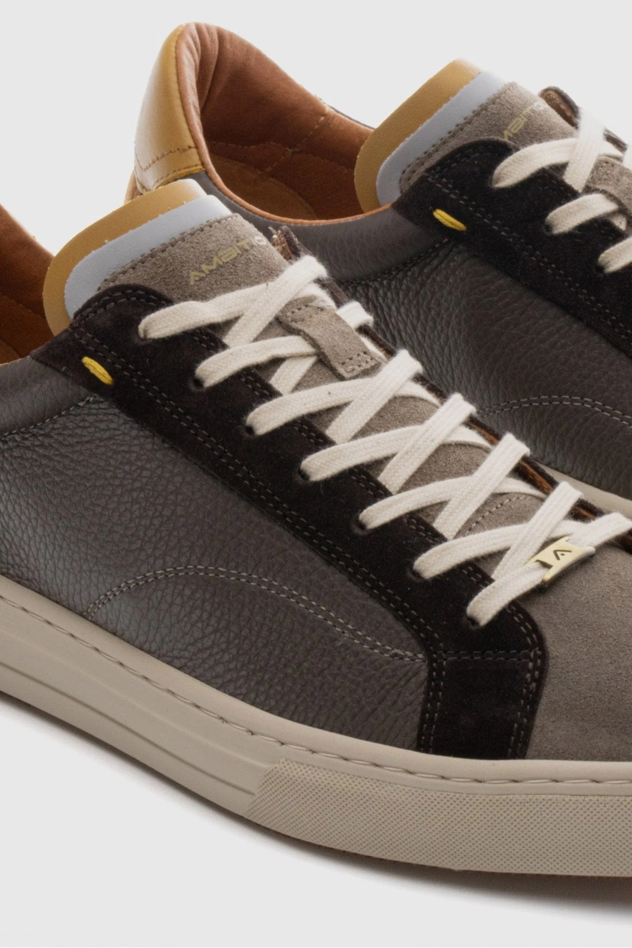 Anopolis Lace Up Trainers - Taupe/Brown - Image 3