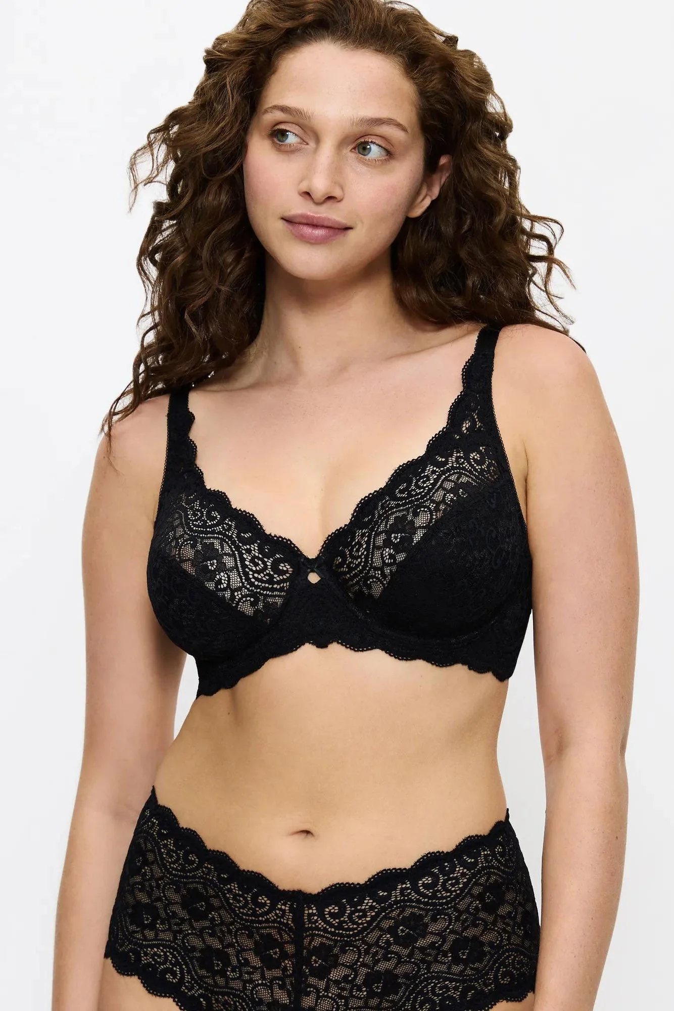 Amourette Wired Lace Bra - Black - Image 2