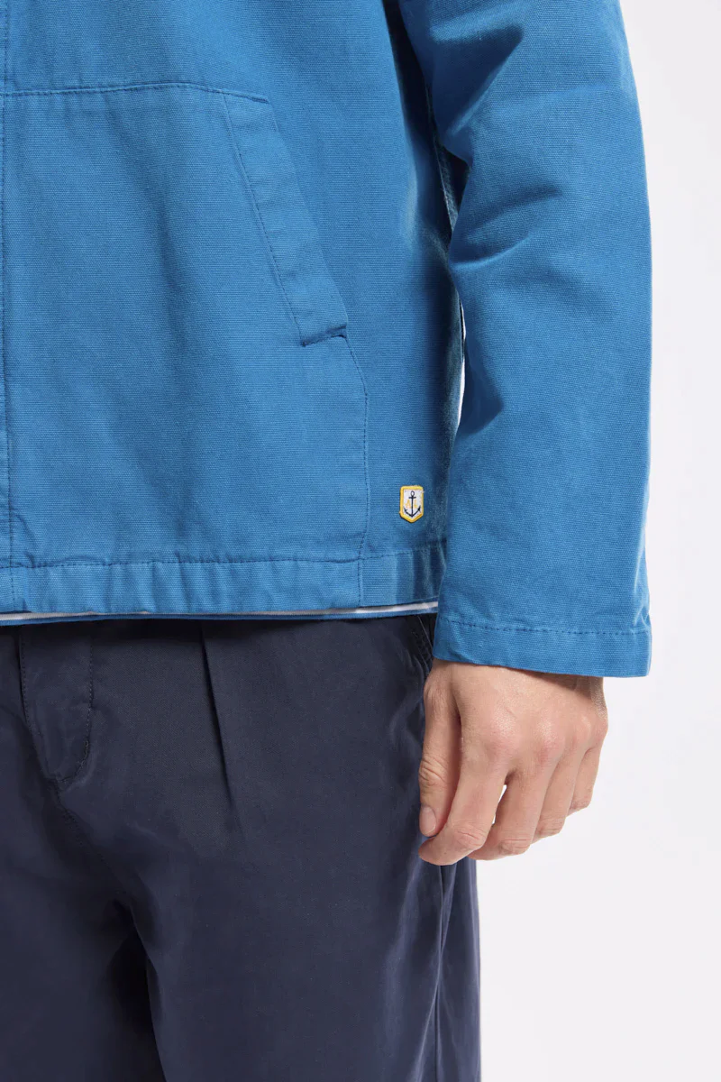 Fisherman Cotton Canvas Jacket - Dark Blue - Image 6
