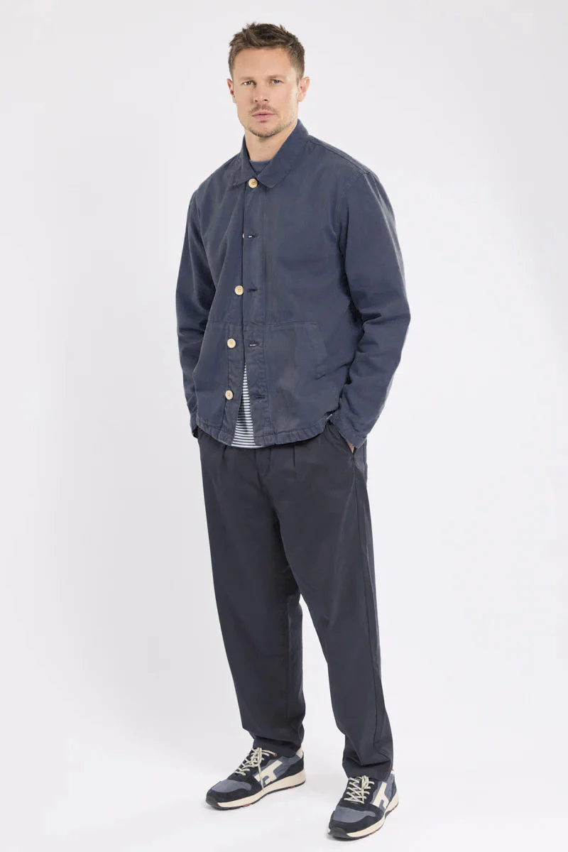 Fisherman Cotton Canvas Jacket - Marine Deep - Image 2