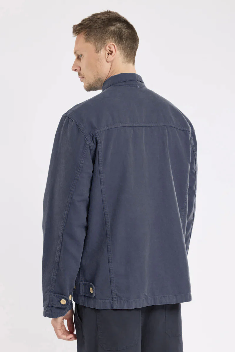 Fisherman Cotton Canvas Jacket - Marine Deep - Image 6