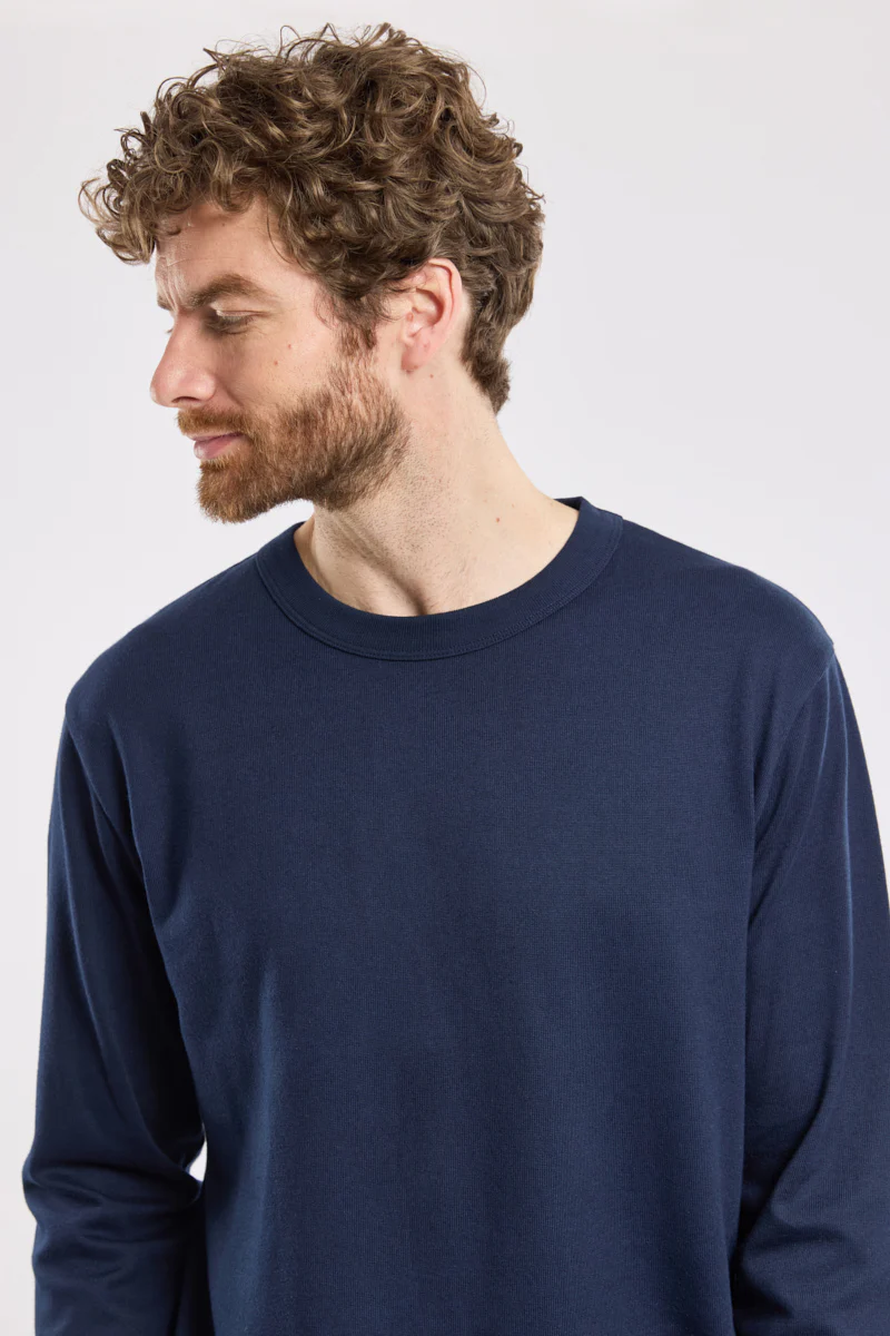 Heritage Plain Long Sleeve Top - Marine Deep - Image 2