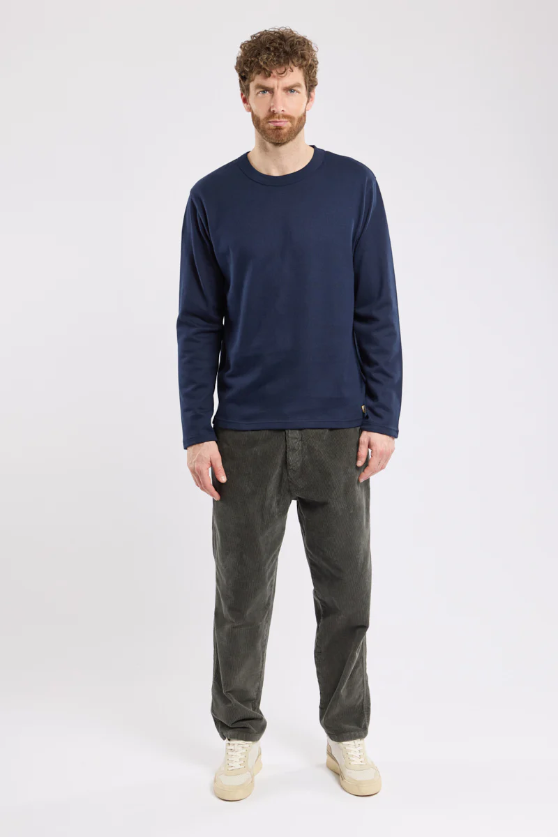 Heritage Plain Long Sleeve Top - Marine Deep - Image 3