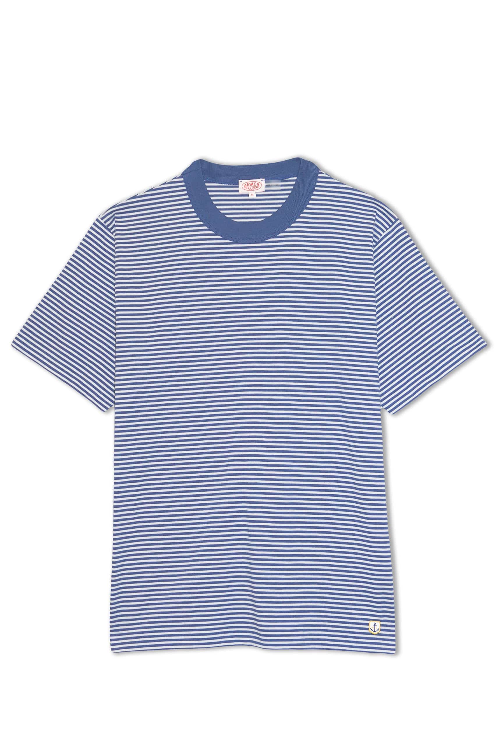 Heritage Stripe T-Shirt - Obscur/Milk