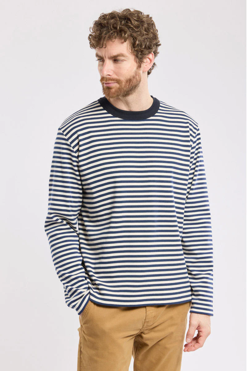Heritage Striped Top - Marine Deep/Milk