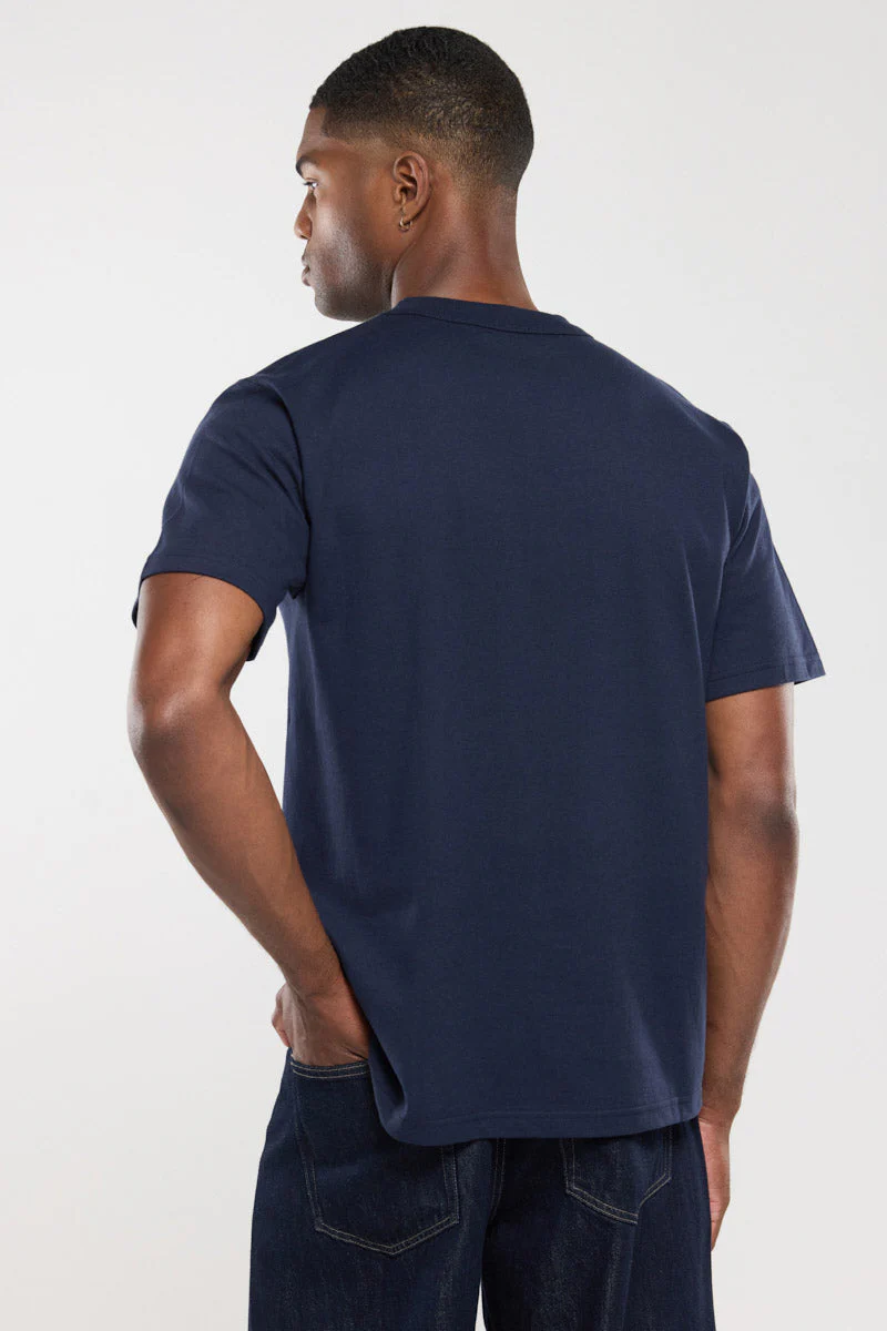 Organic Heritage T-Shirt - Navy - Image 3