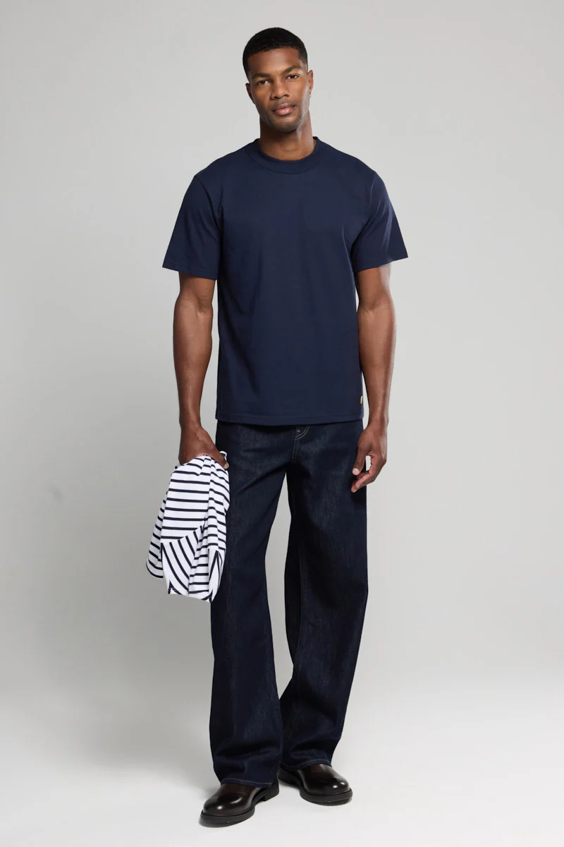 Organic Heritage T-Shirt - Navy - Image 5