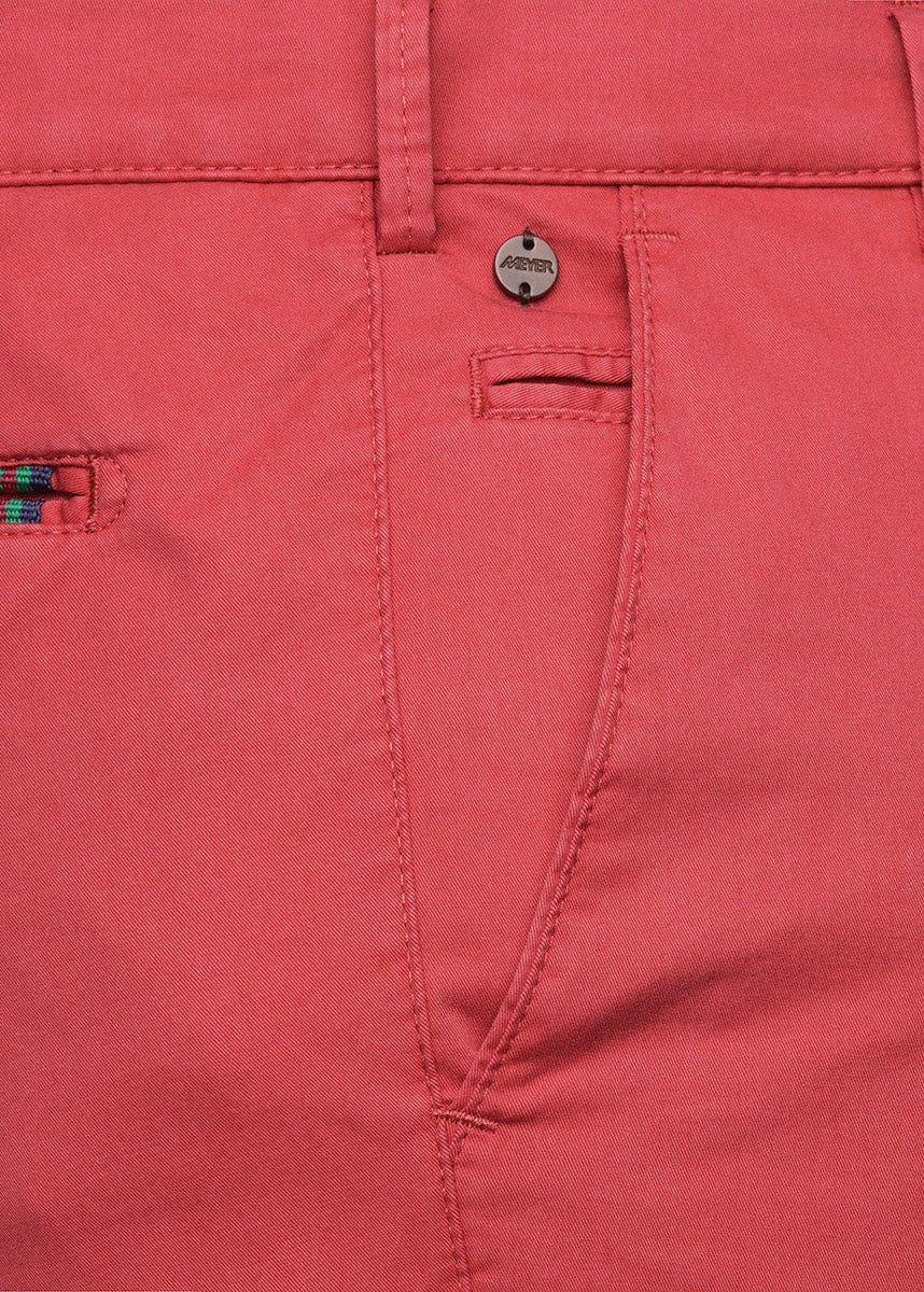 B-Palma Cotton Stretch Shorts - Washed Red - Image 4