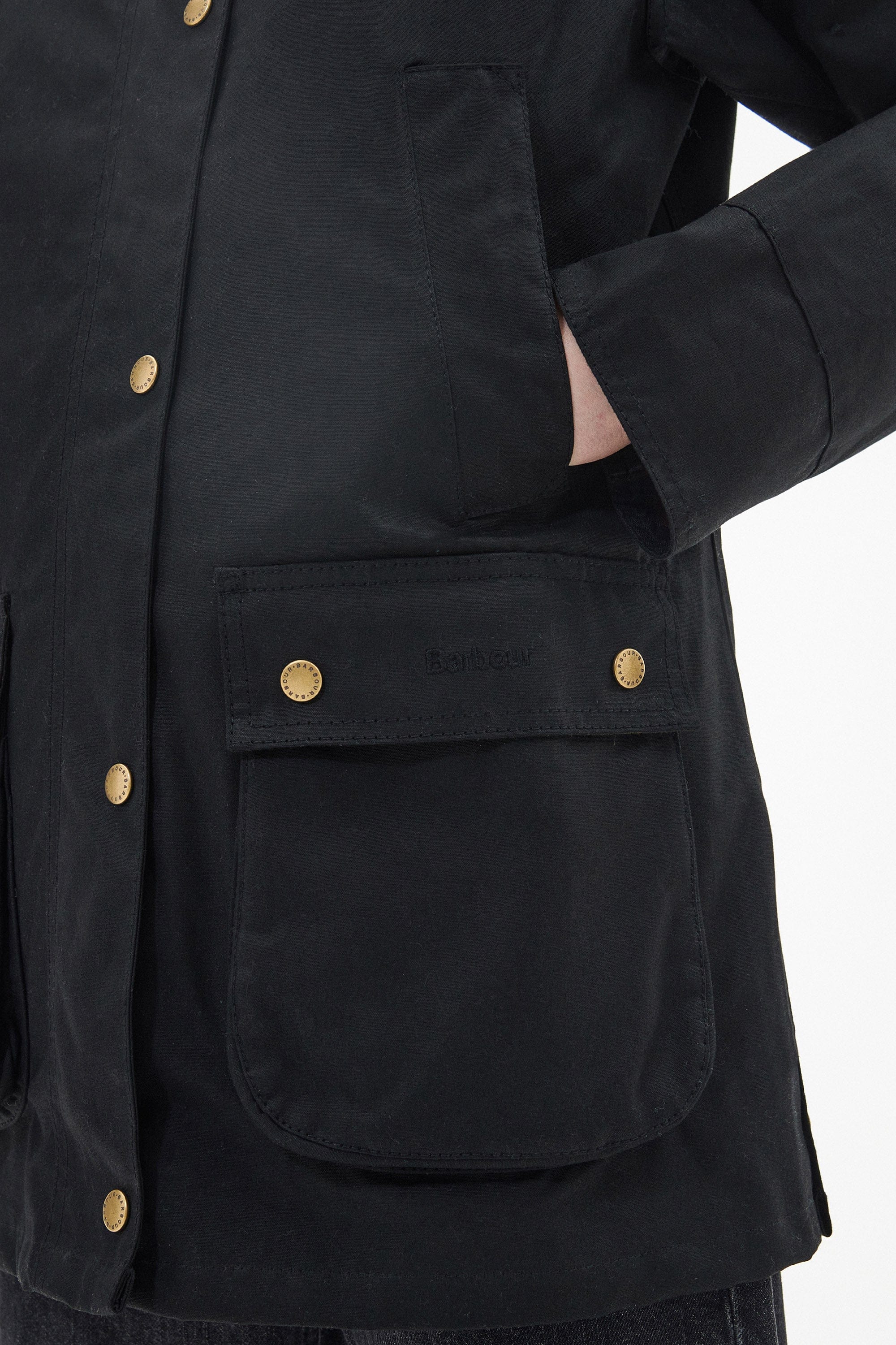 Acorn Wax Jacket - Black/Classic - Image 3
