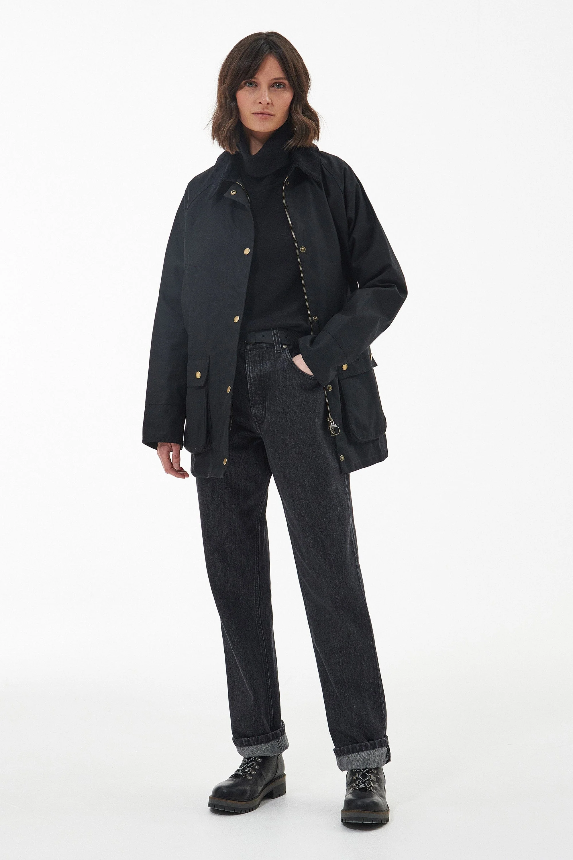 Acorn Wax Jacket - Black/Classic - Image 8
