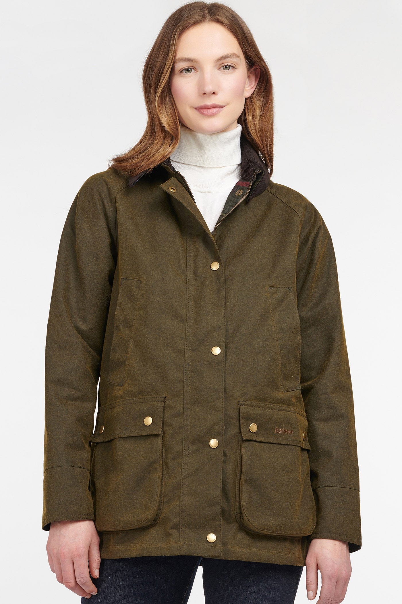 Acorn Wax Jacket - Olive - Image 6