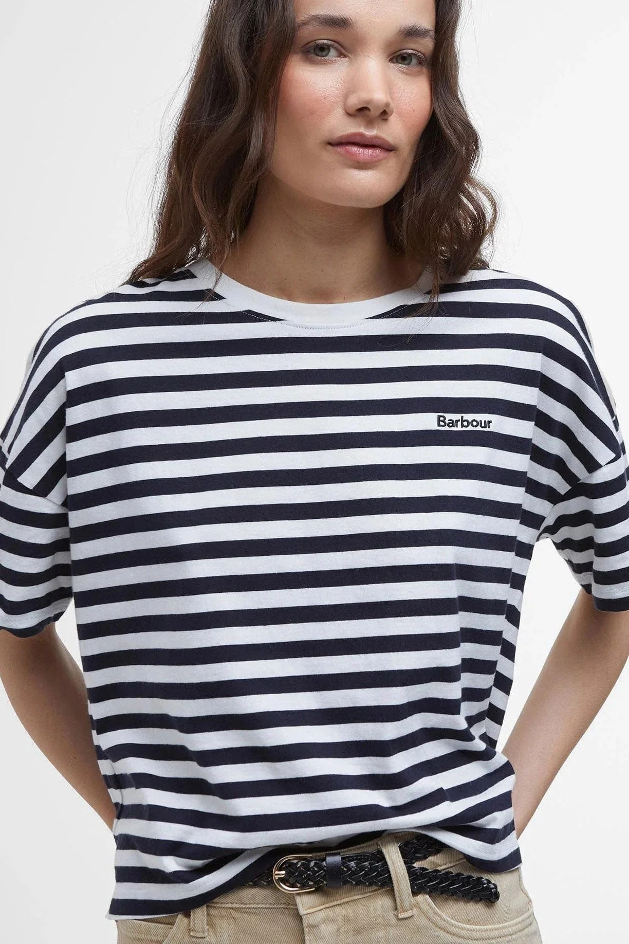 Adria T-Shirt - Navy Stripe - Image 2