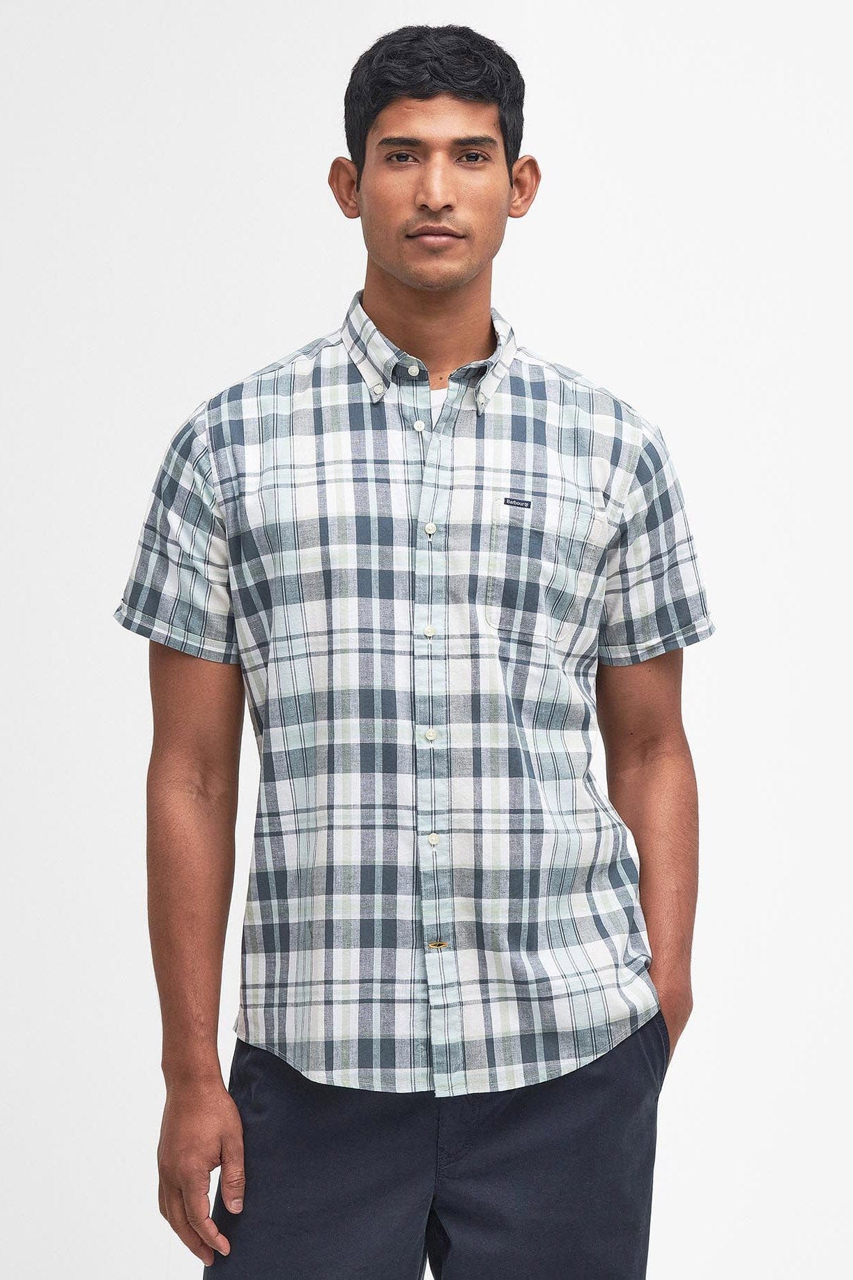 Alford Tailored Short Sleeve Shirt - Classic White - Image 2