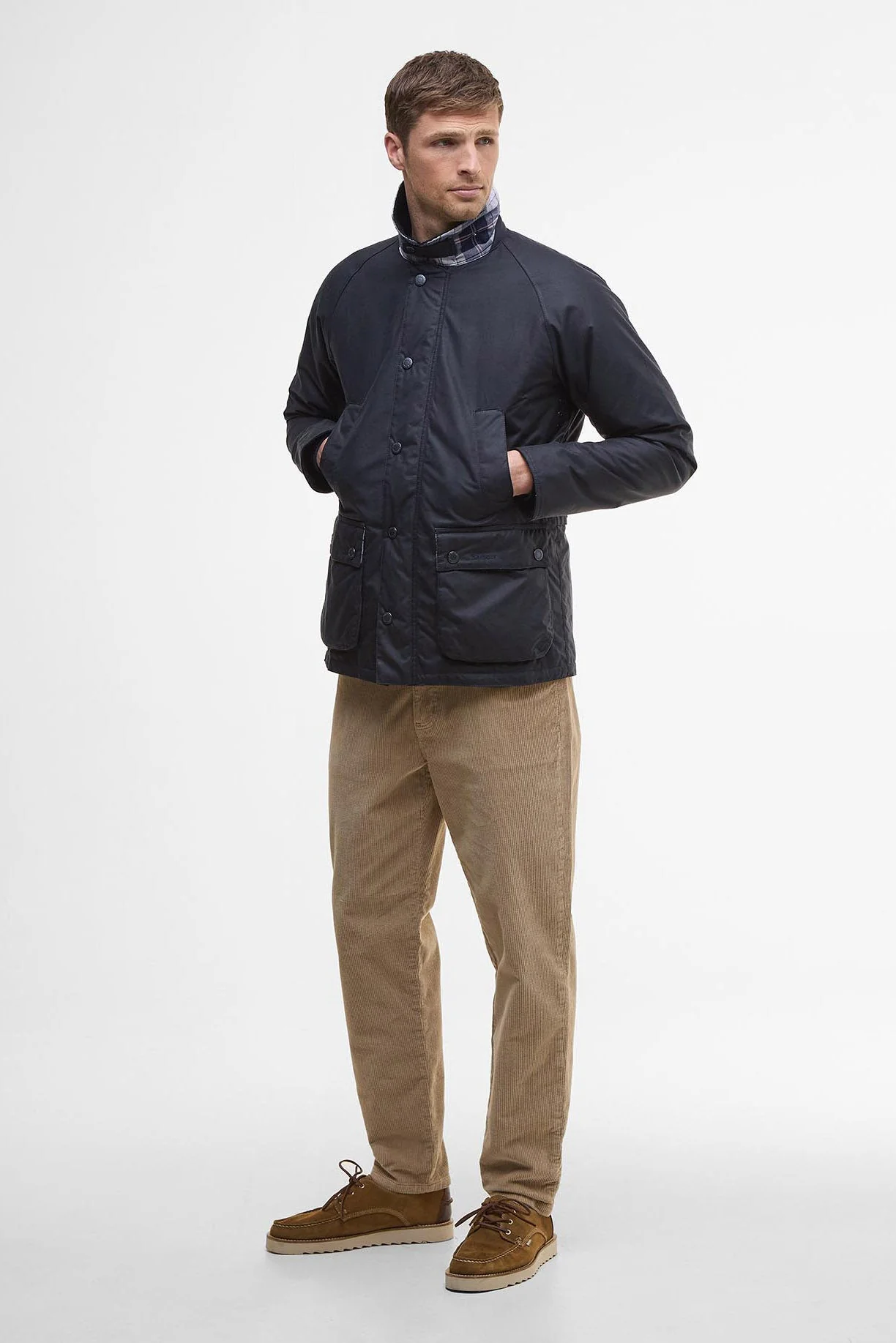 Ambleside Waxed Jacket - Navy - Image 7