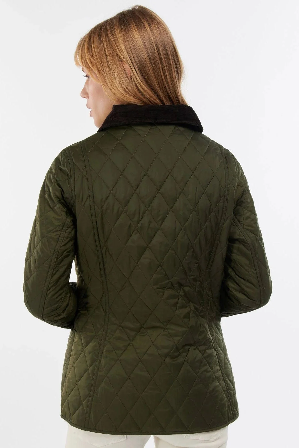 Annandale Quilted Jacket - Olive - Image 4