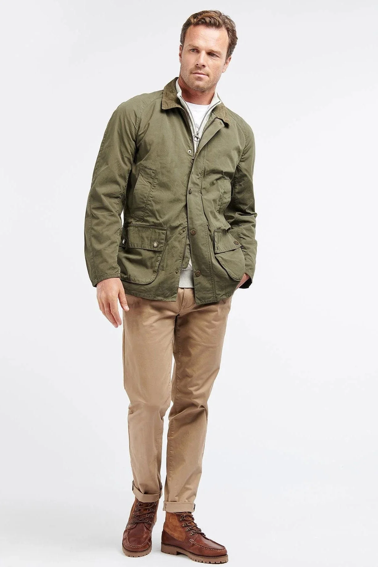 Ashby Casual Jacket - Olive - Image 5