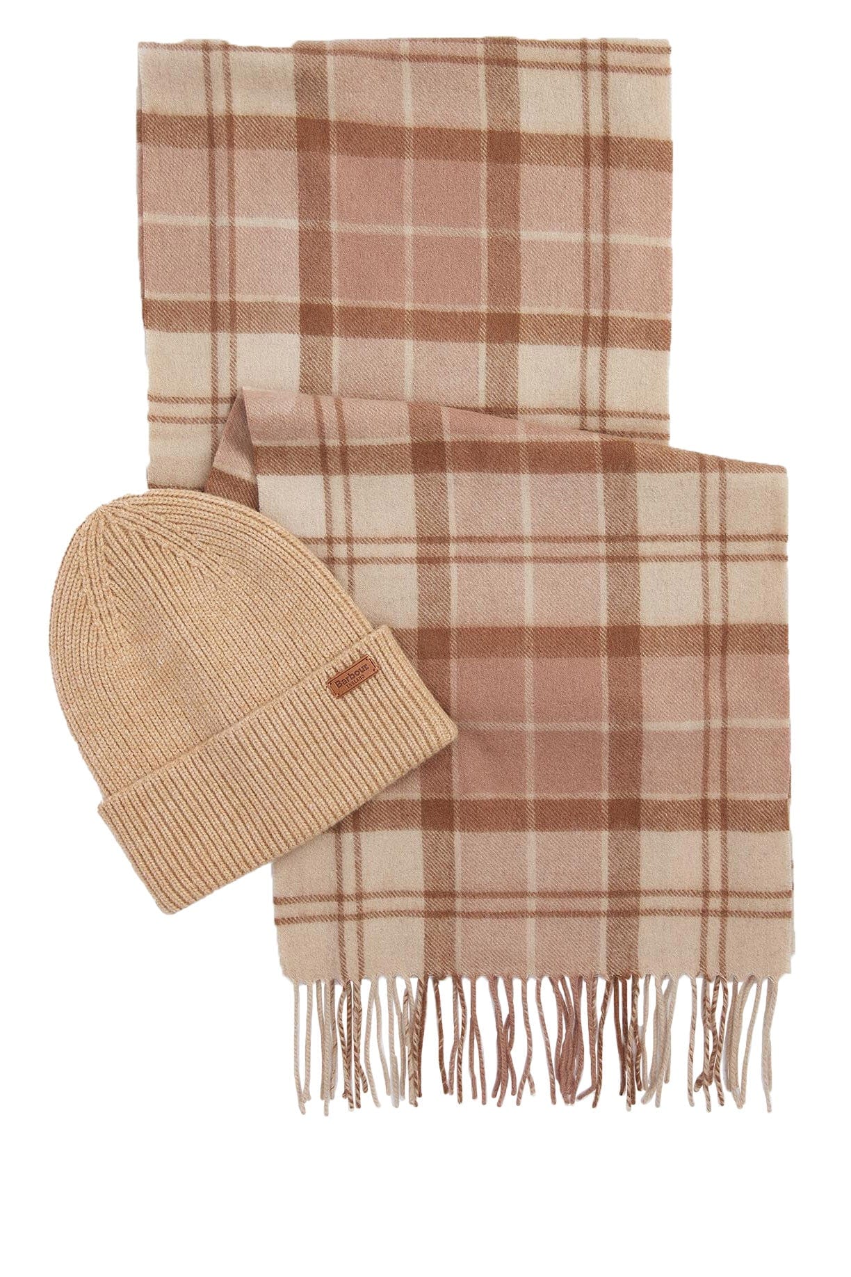Aubrey Beanie And Scarf Gift Set - Camel