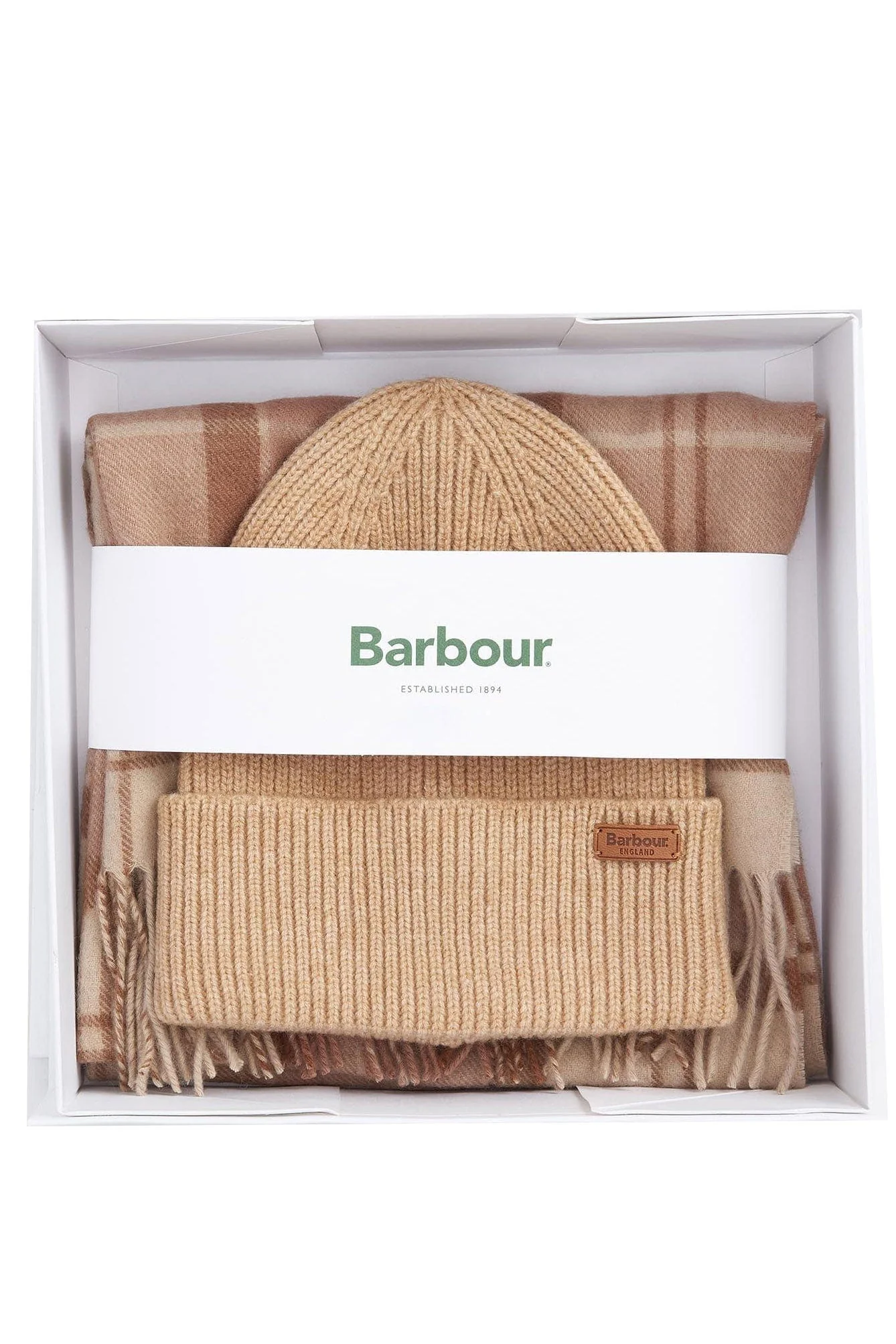 Aubrey Beanie And Scarf Gift Set - Camel - Image 2