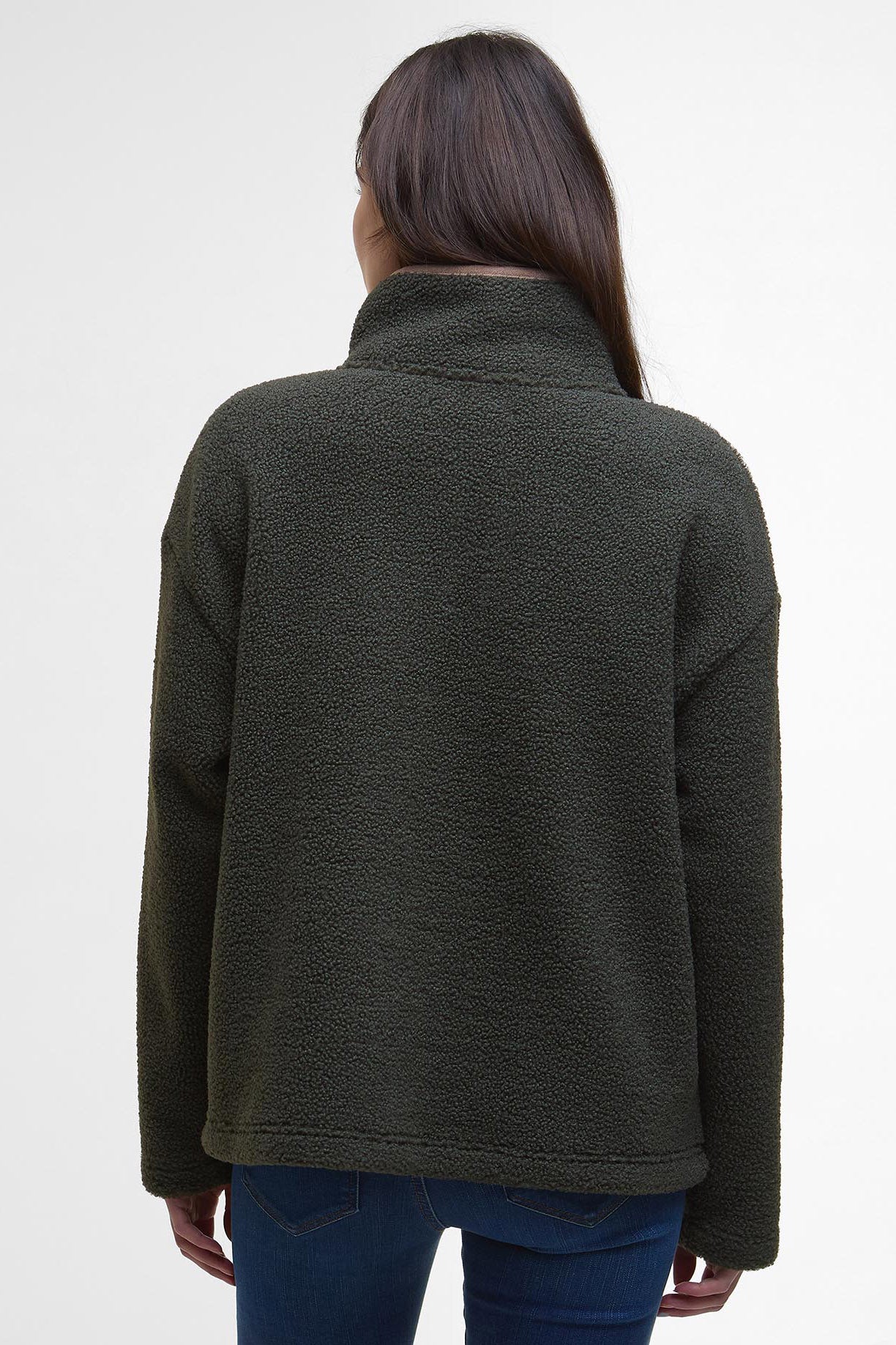 Bamburgh Half-Zip Fleece - Olive - Image 3