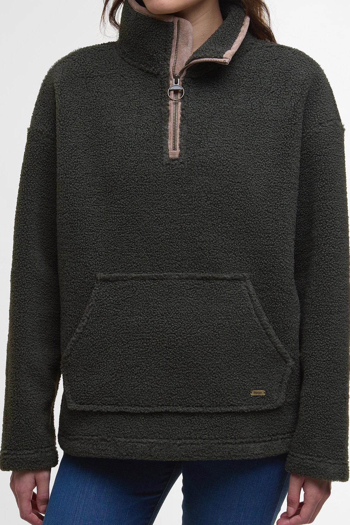 Bamburgh Half-Zip Fleece - Olive - Image 5