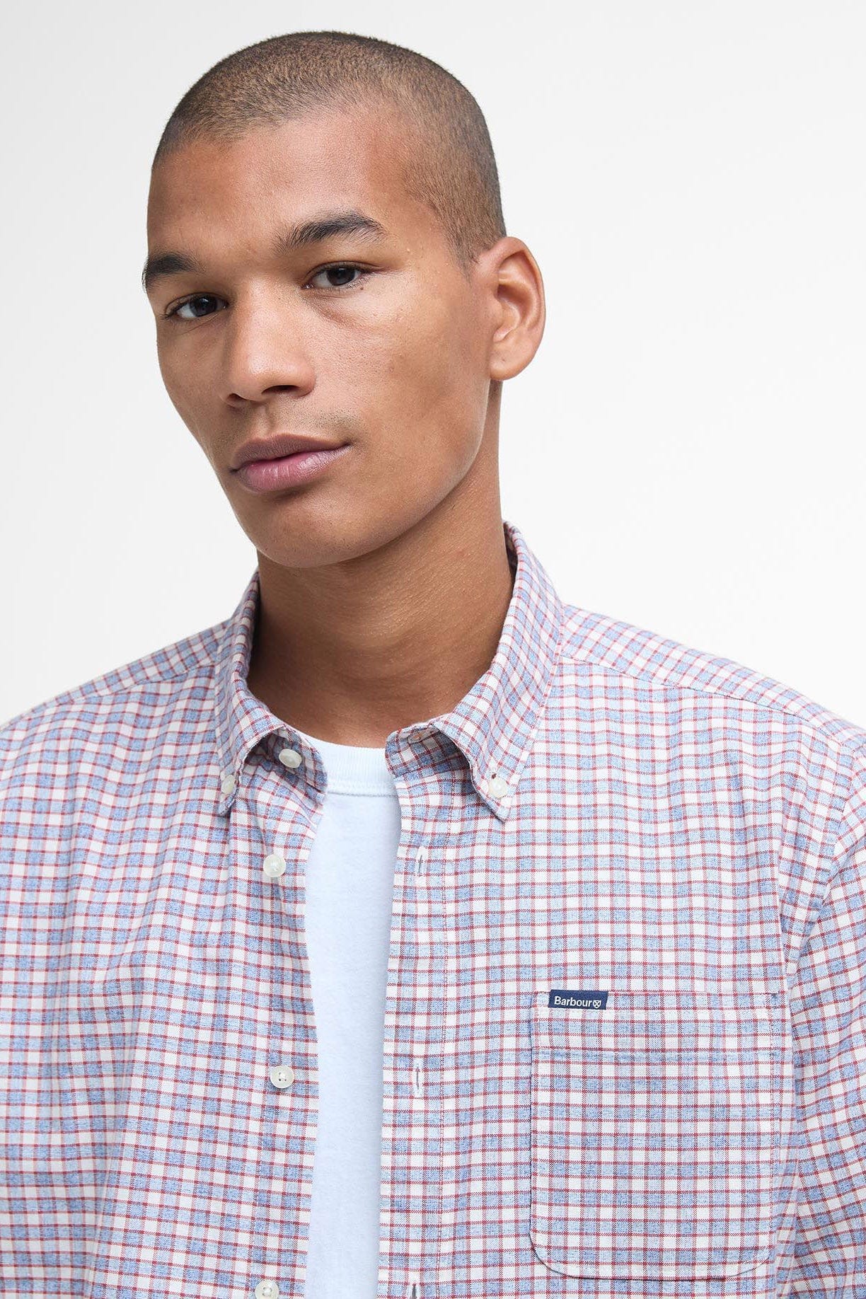 Banner Tailored Long Sleeve Shirt - Red - Image 4