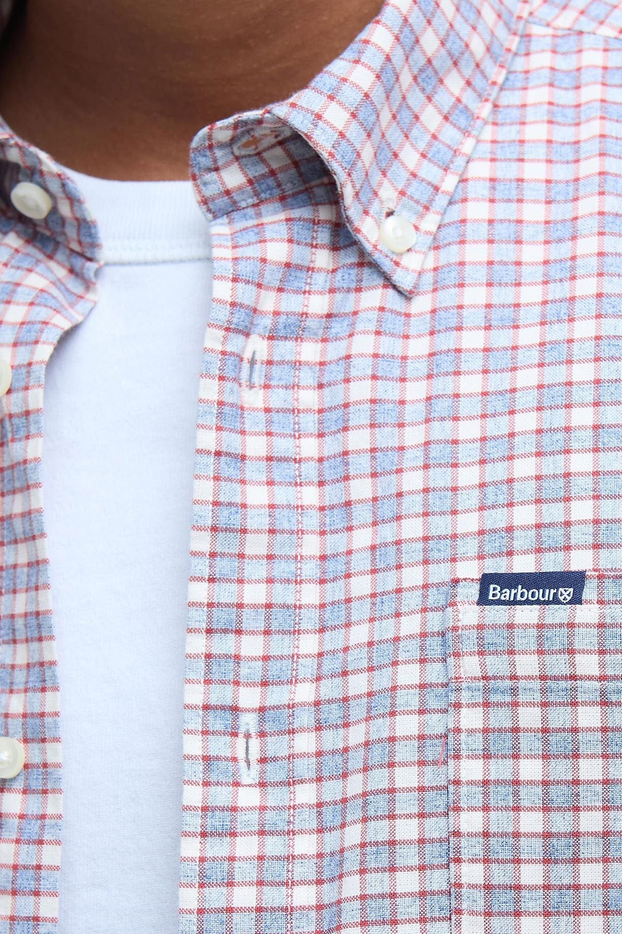 Banner Tailored Long Sleeve Shirt - Red - Image 5