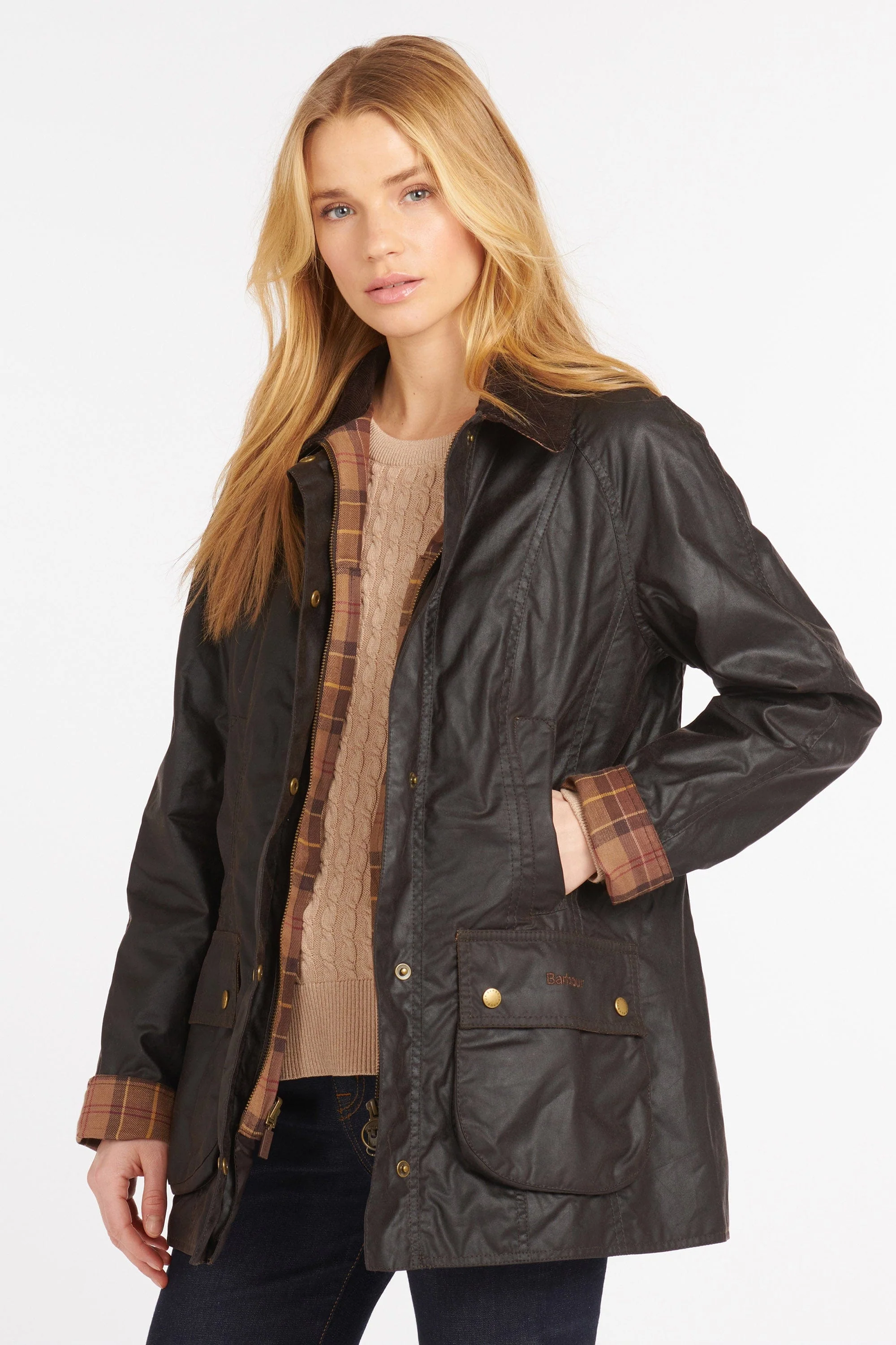 Beadnell Wax Jacket - Rustic - Image 2