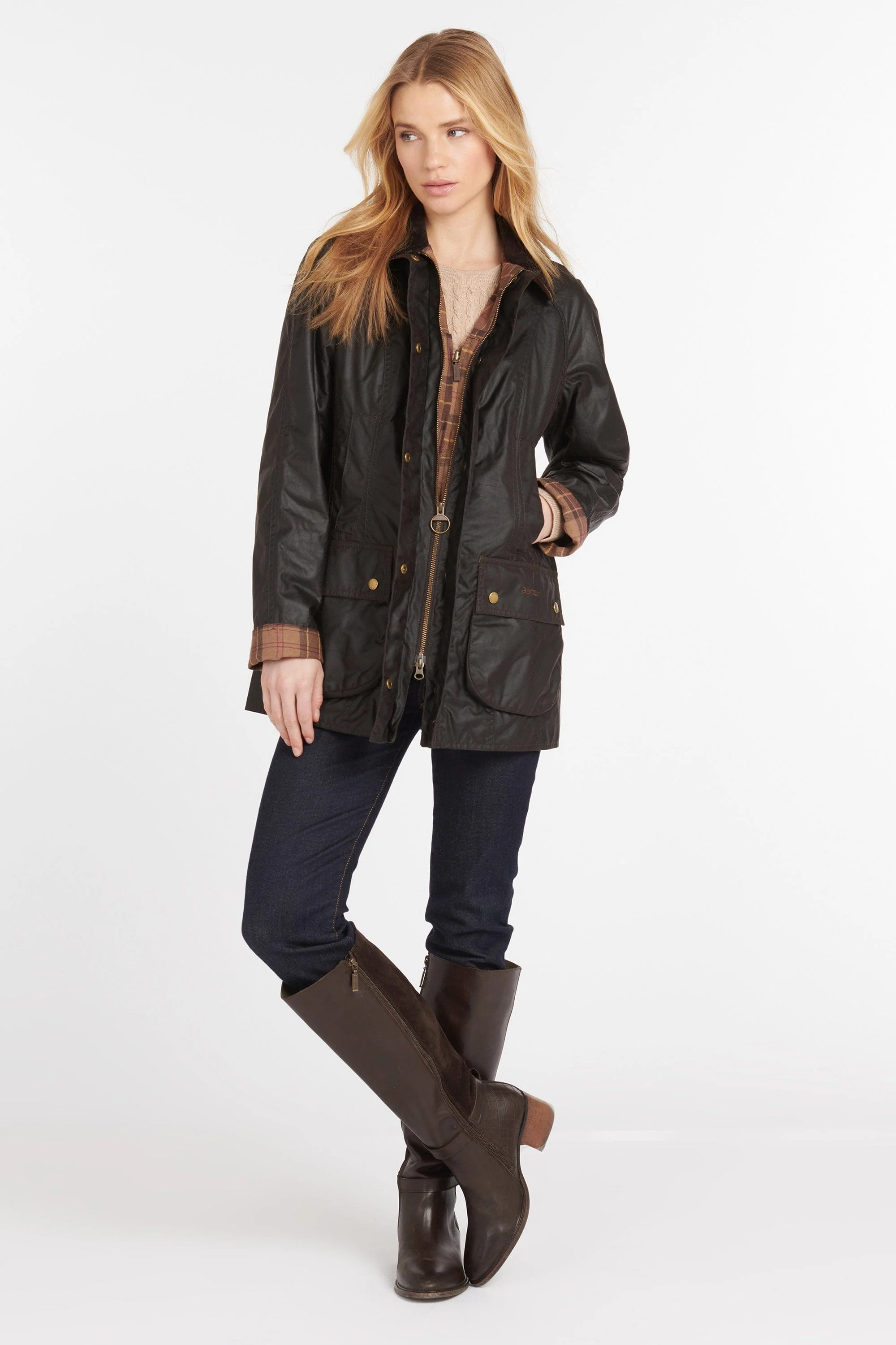 Beadnell Wax Jacket - Rustic - Image 6