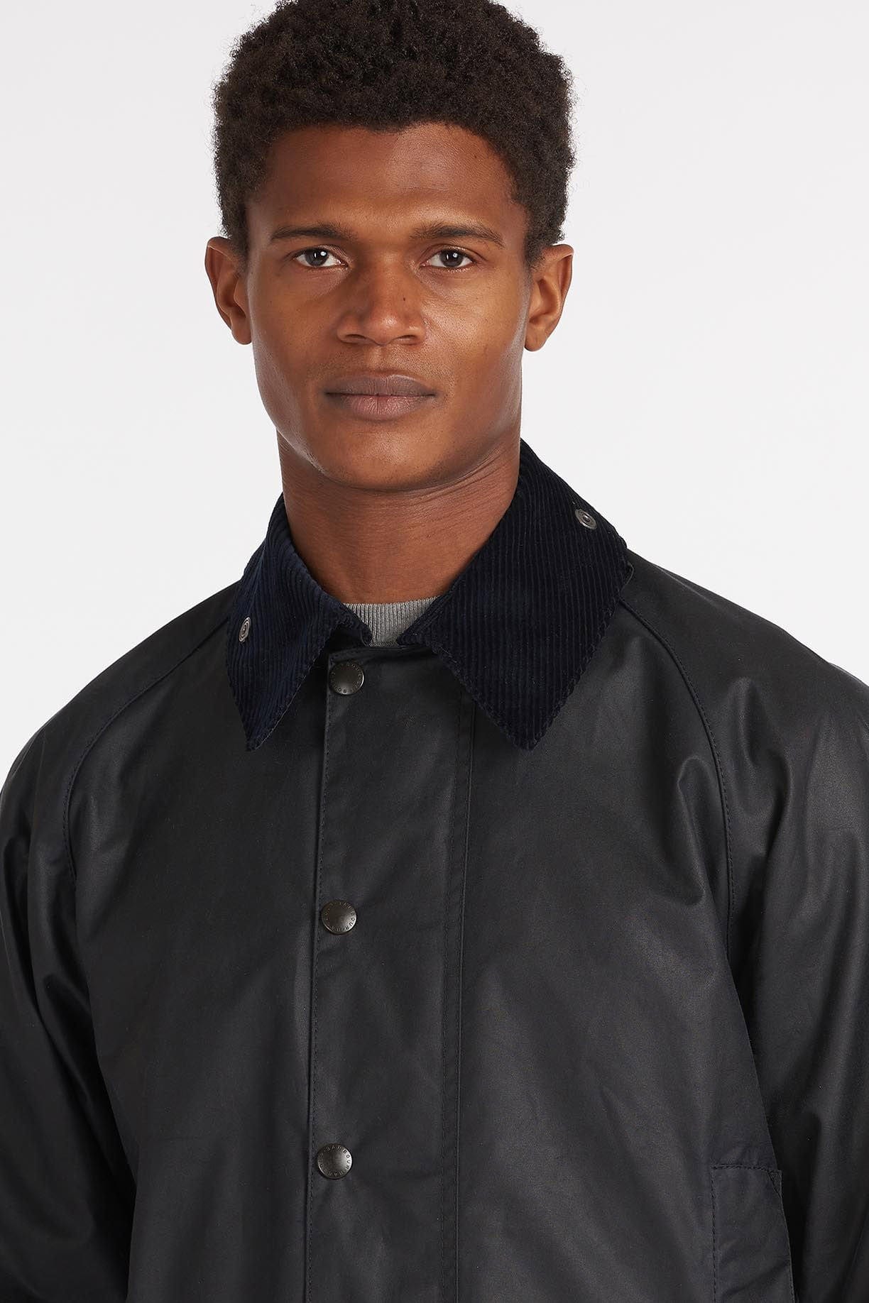 Beaufort Wax Jacket - Navy - Image 5