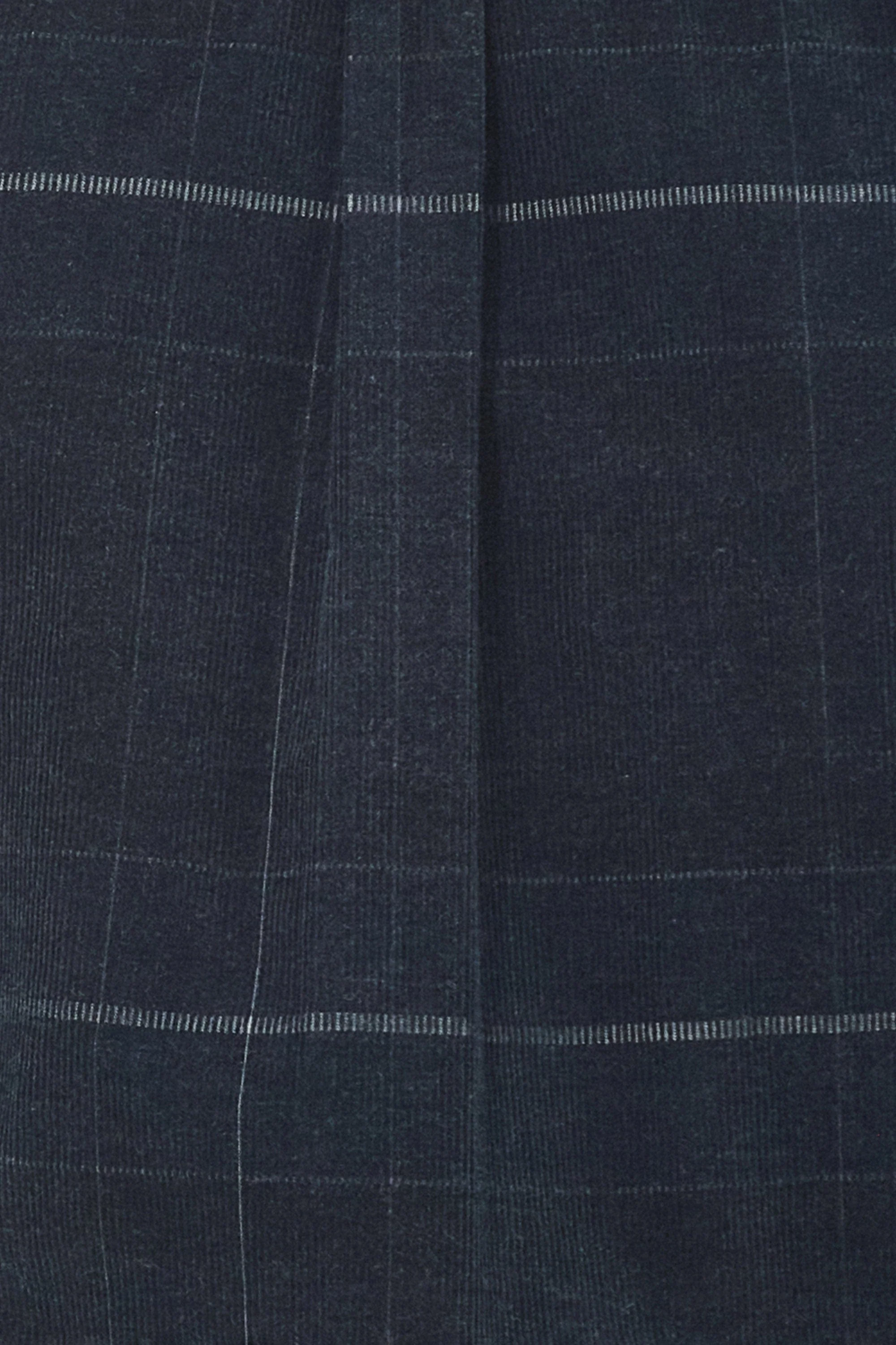 Blair Tailored Tartan Cord Shirt - Black Slate - Image 7