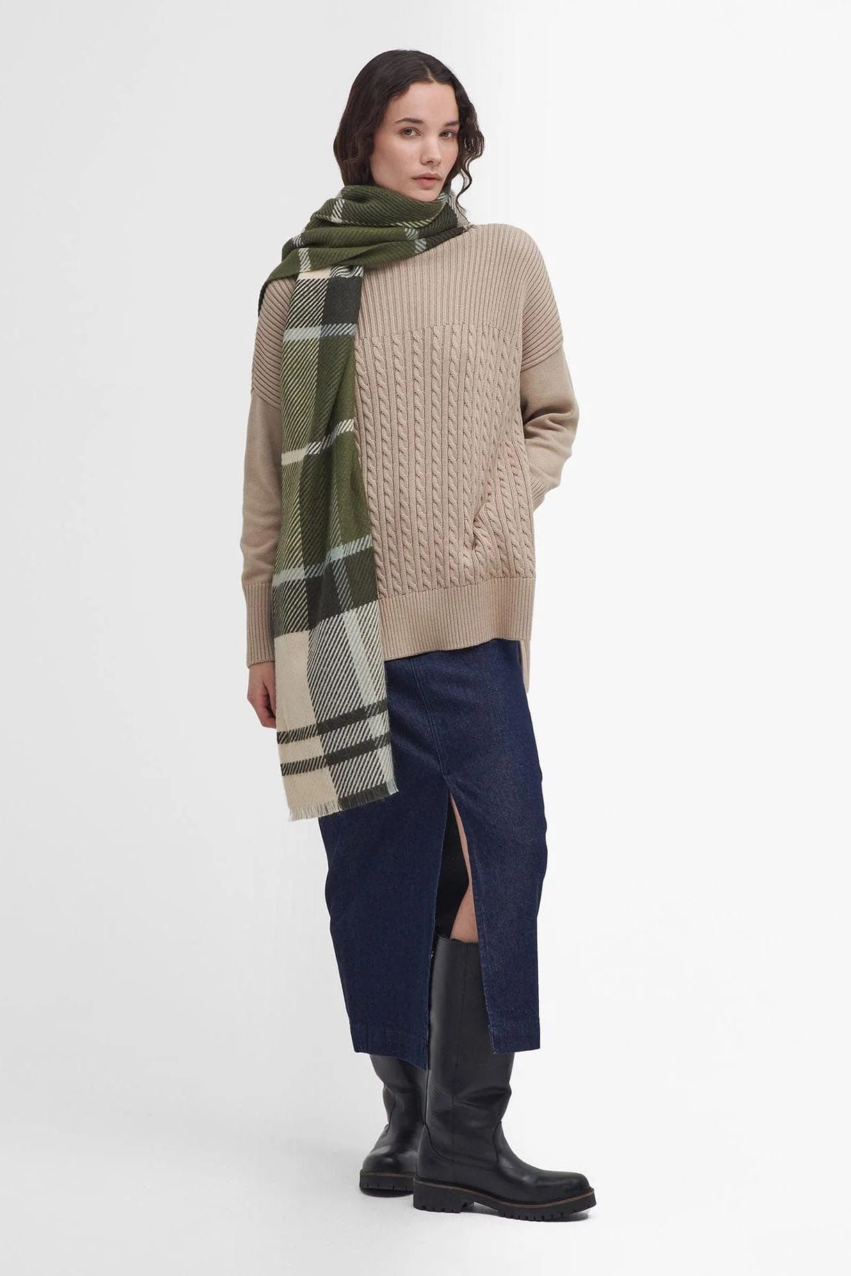 Blair Tartan Scarf - Ancient Loden - Image 2