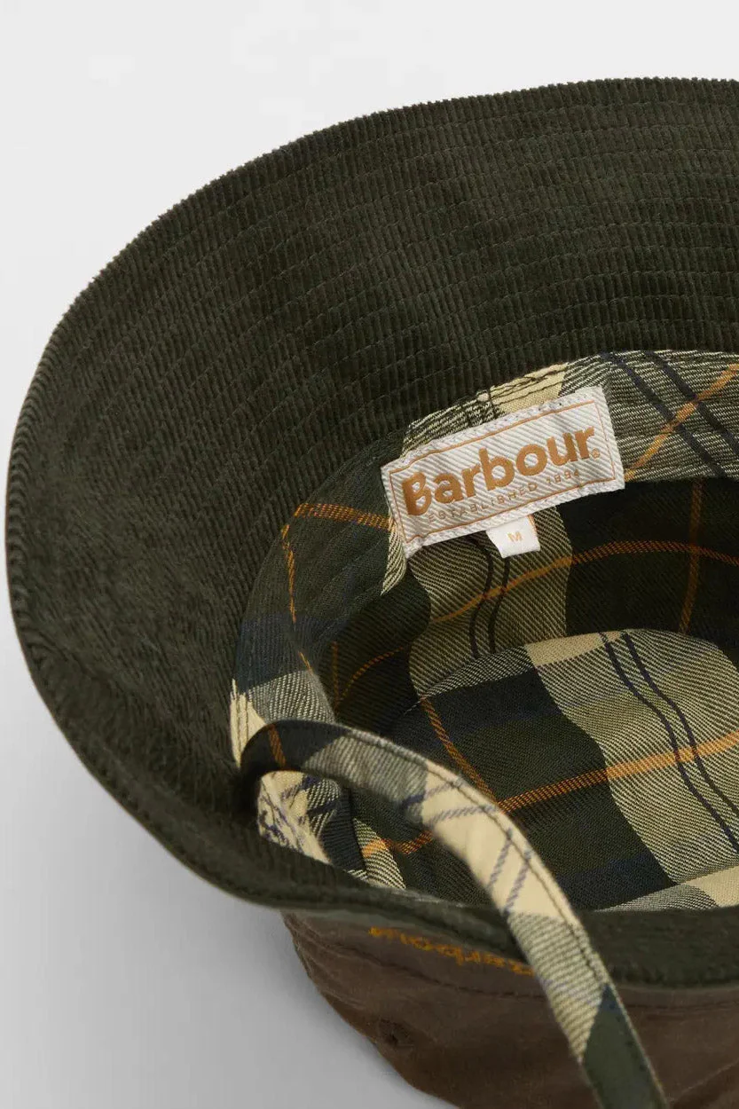 Brackley Waxed Bucket Hat - Fern/Beech - Image 6