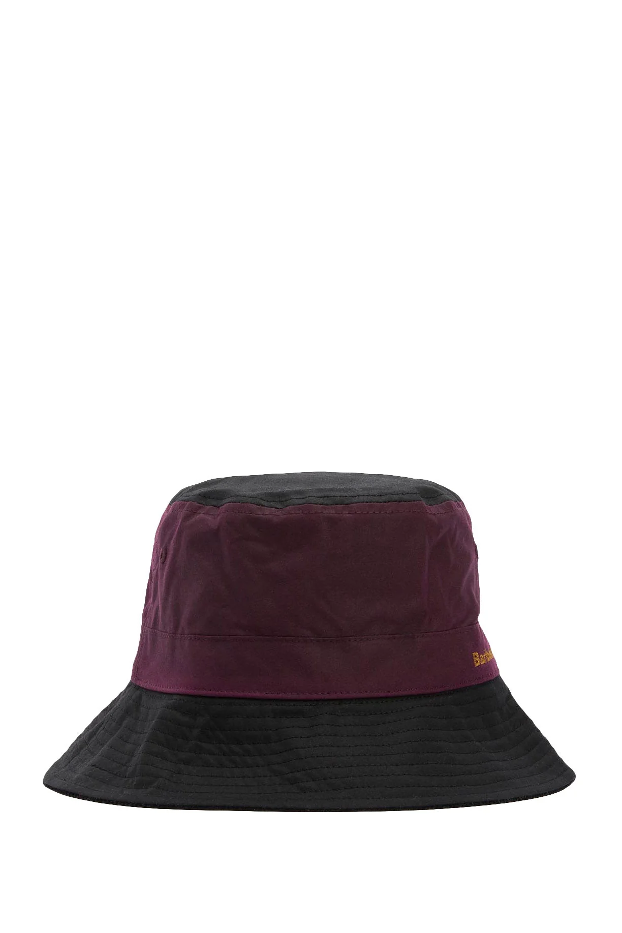 Brackley Waxed Bucket Hat - Merlot/Black