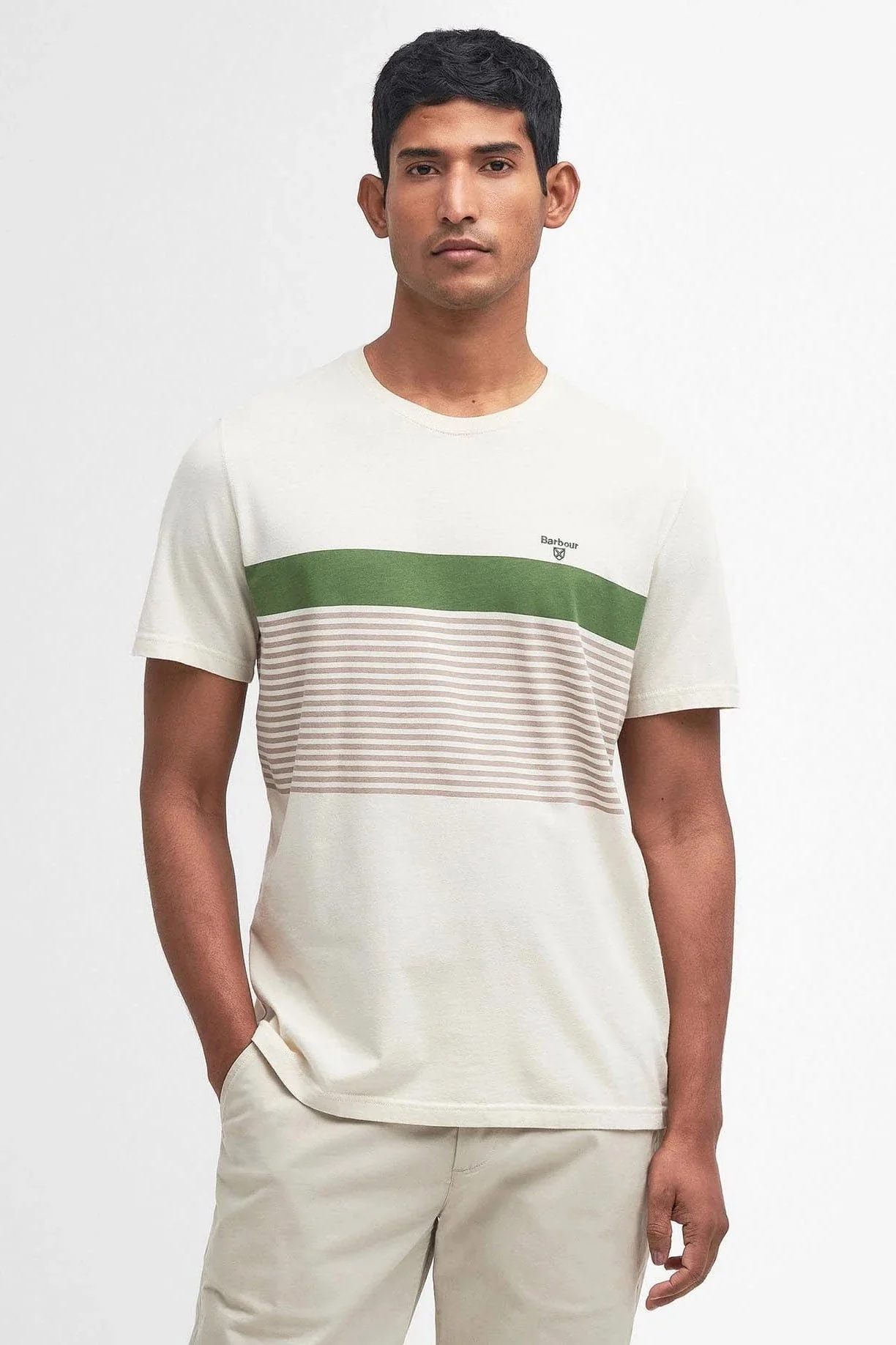 Braeside Striped T-Shirt - Rainy Day - Image 2