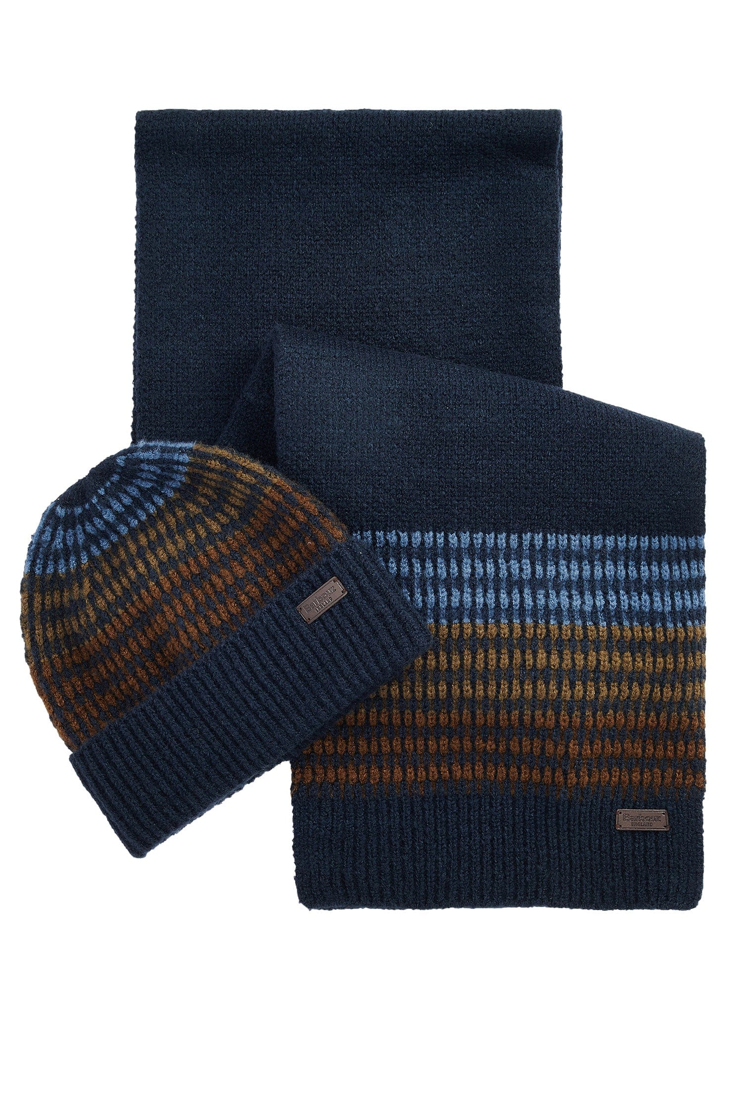Branton Beanie & Scarf Gift Set - Navy