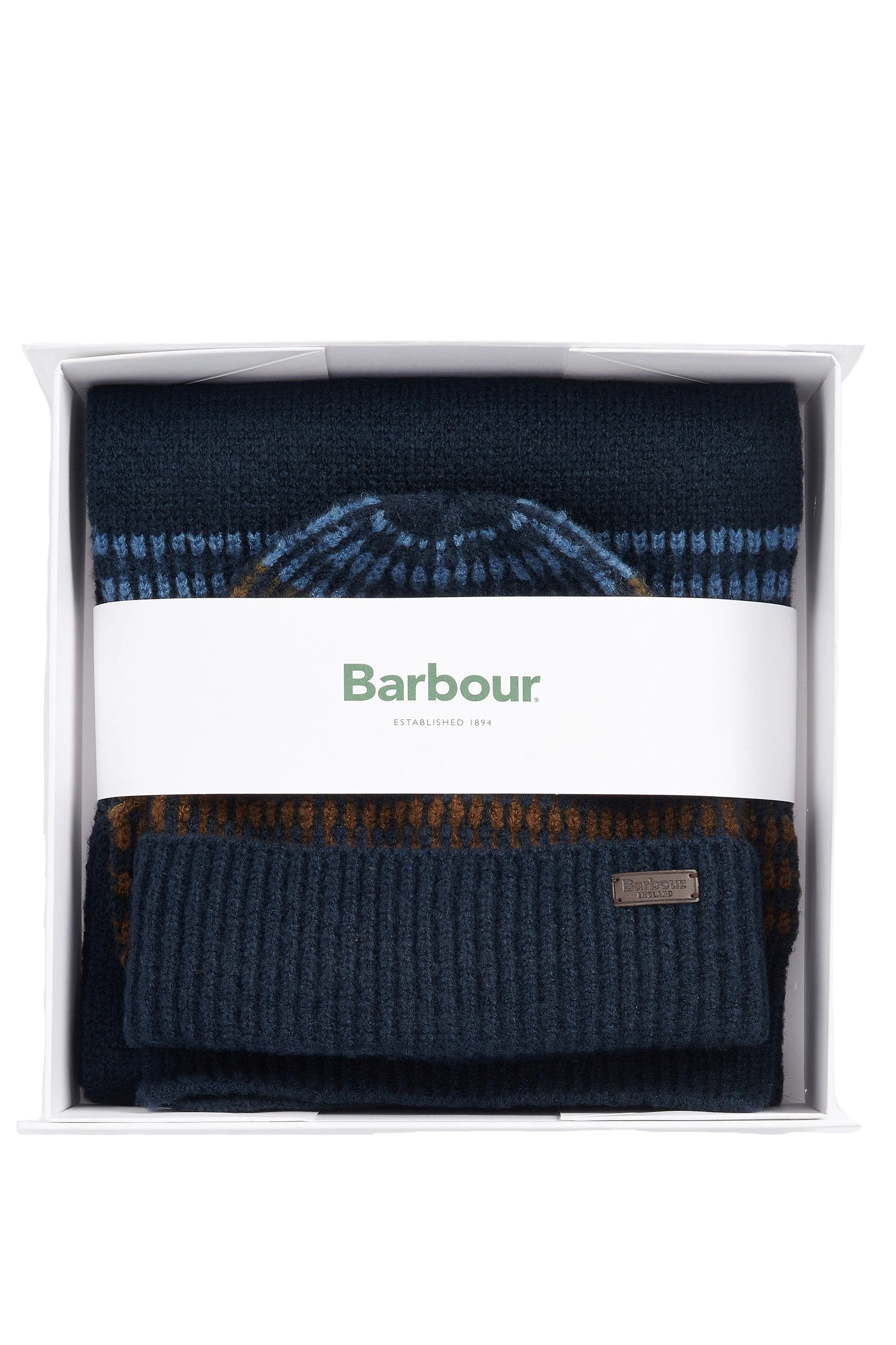 Branton Beanie & Scarf Gift Set - Navy - Image 2