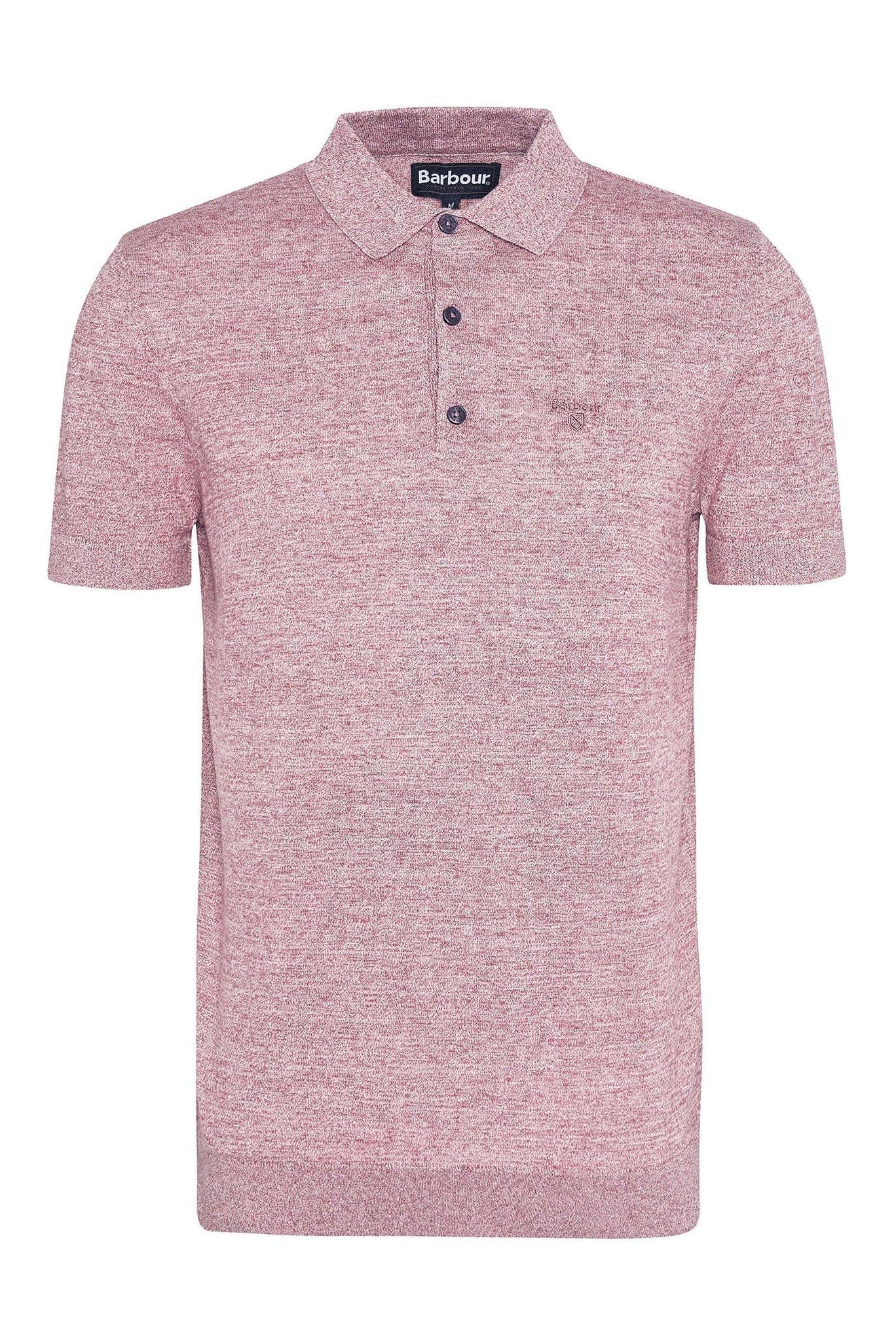 Buston Knitted Polo - Red Spice