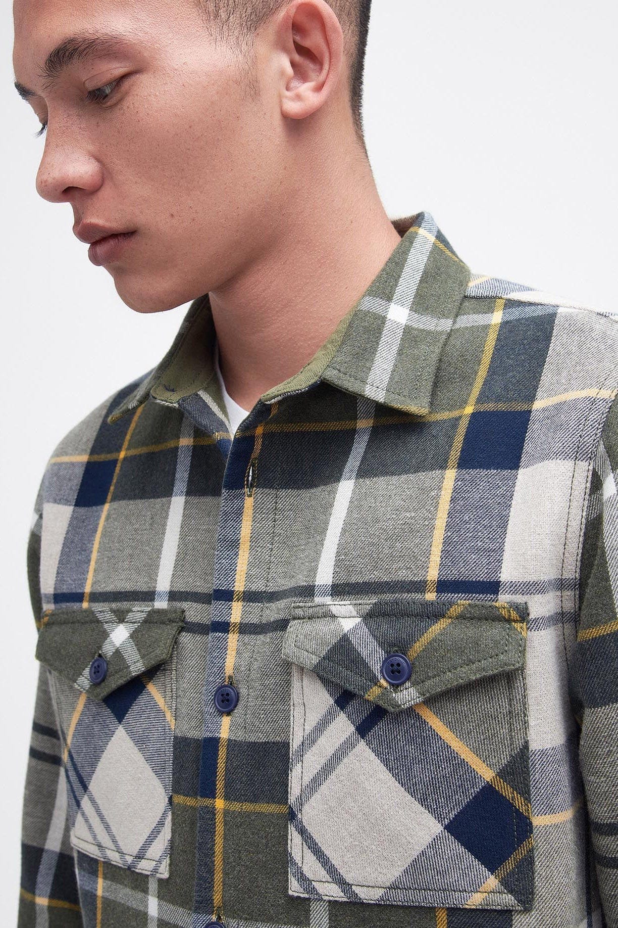Cannich Overshirt - Forest Mist Tartan - Image 4