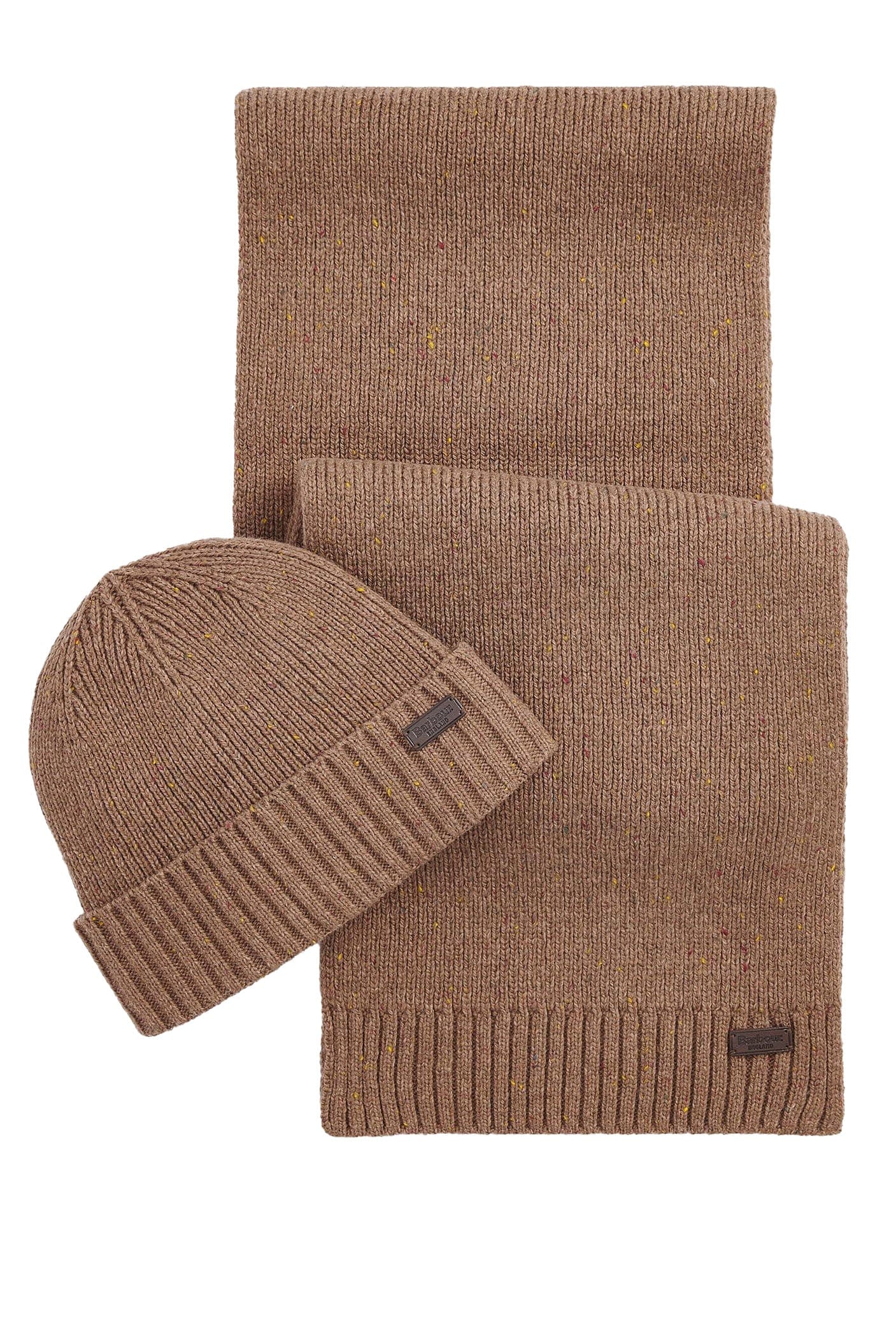 Carlton Fleck Beanie & Scarf Gift Set - Sandstone