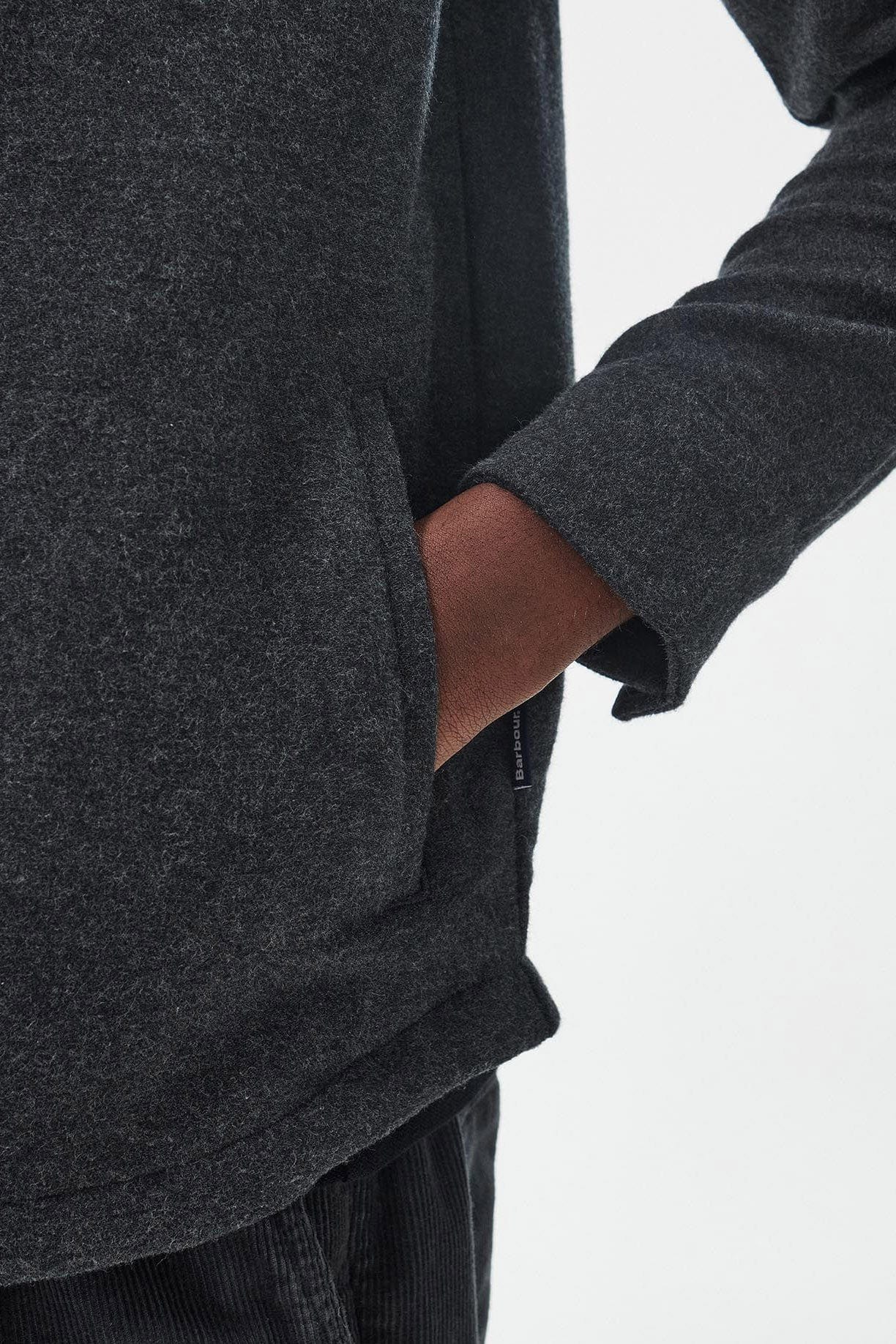 Carrbridge Tailored Twill Overshirt - Smoke Marl - Image 6
