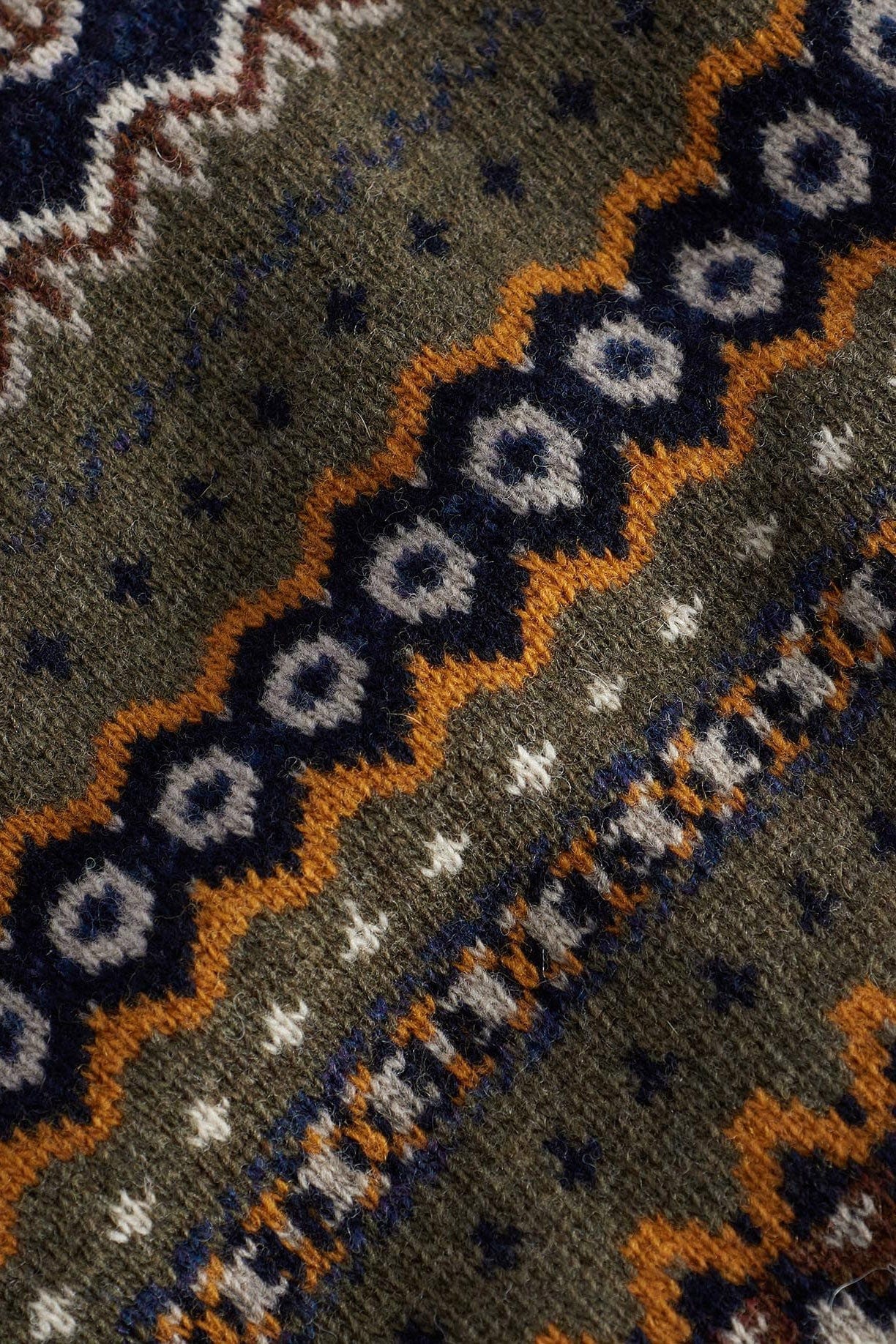 Case Fair Isle Crew Neck Jumper - Willow Green - Image 6