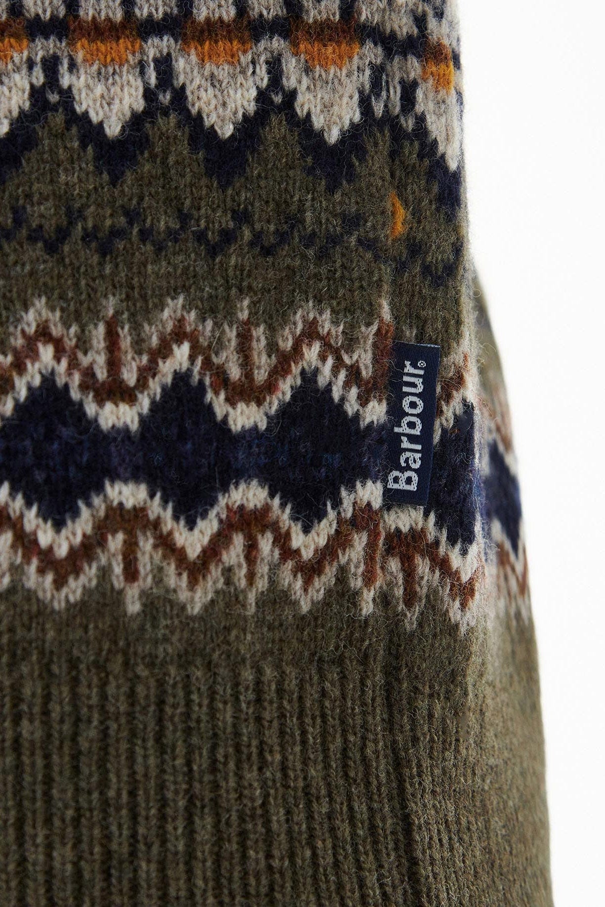 Case Fair Isle Crew Neck Jumper - Willow Green - Image 7
