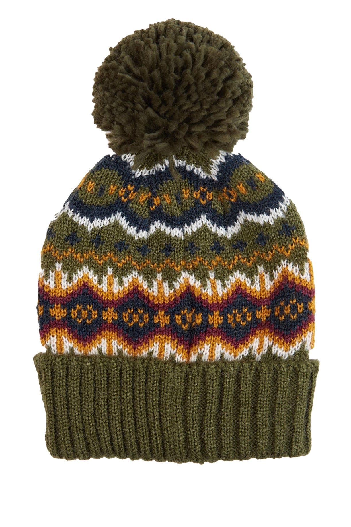 Case Fairisle Beanie - Olive - Image 2