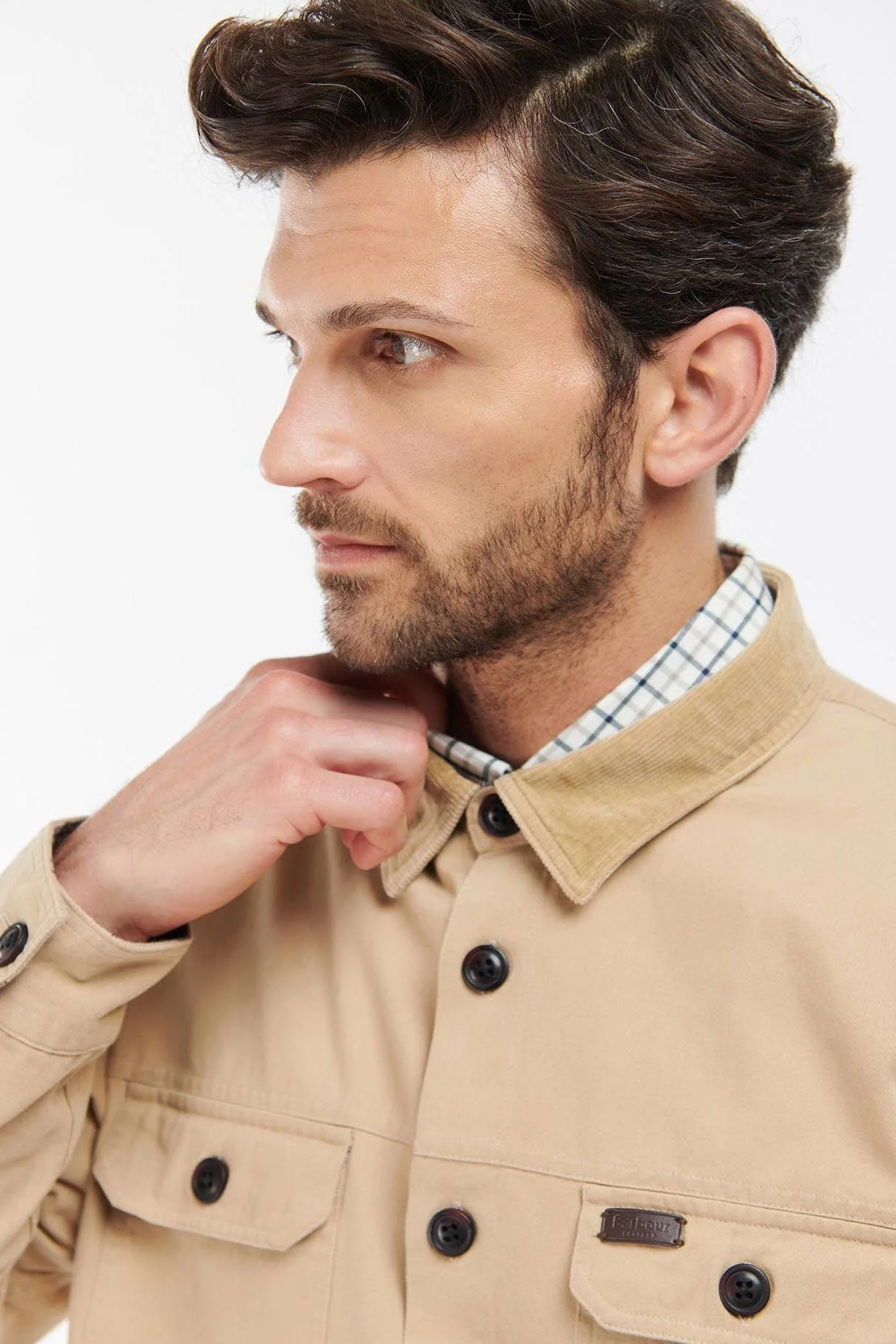 Catbell Overshirt - Light Stone - Image 4