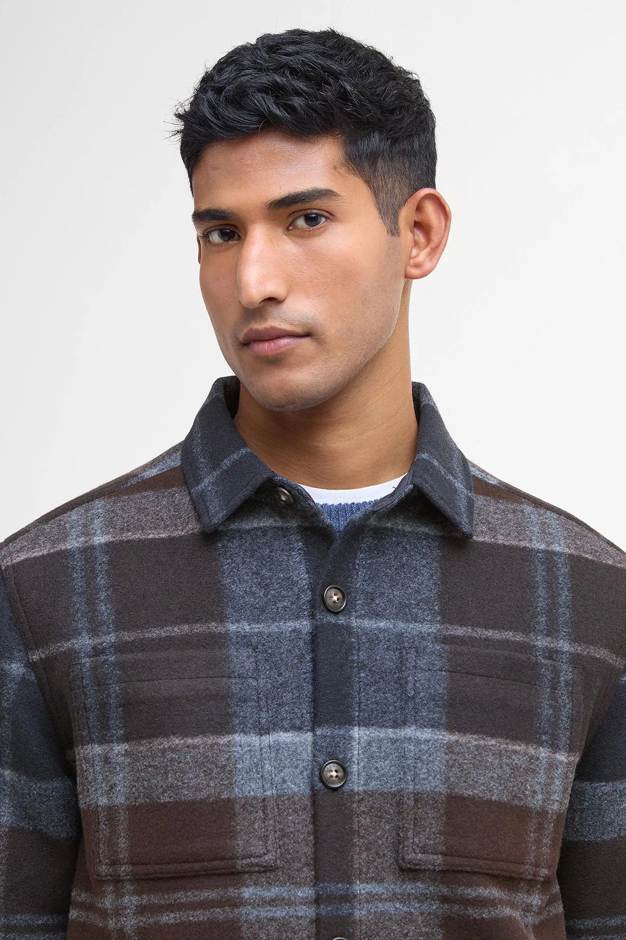 Chapter Check Overshirt - Midnight Oak Tartan - Image 5