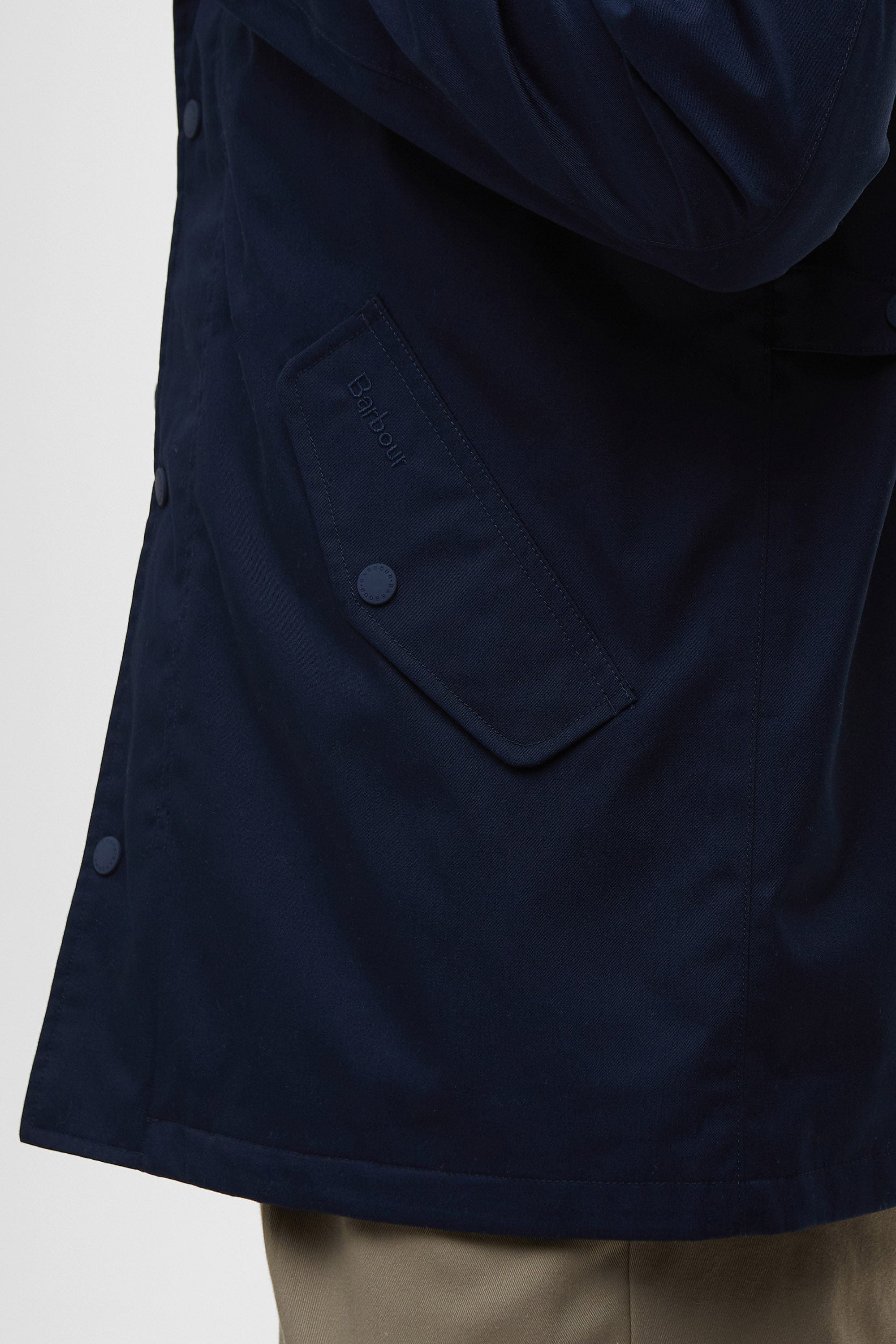City Chelsea Waterproof Jacket - Navy/Bleached Pine - Image 8