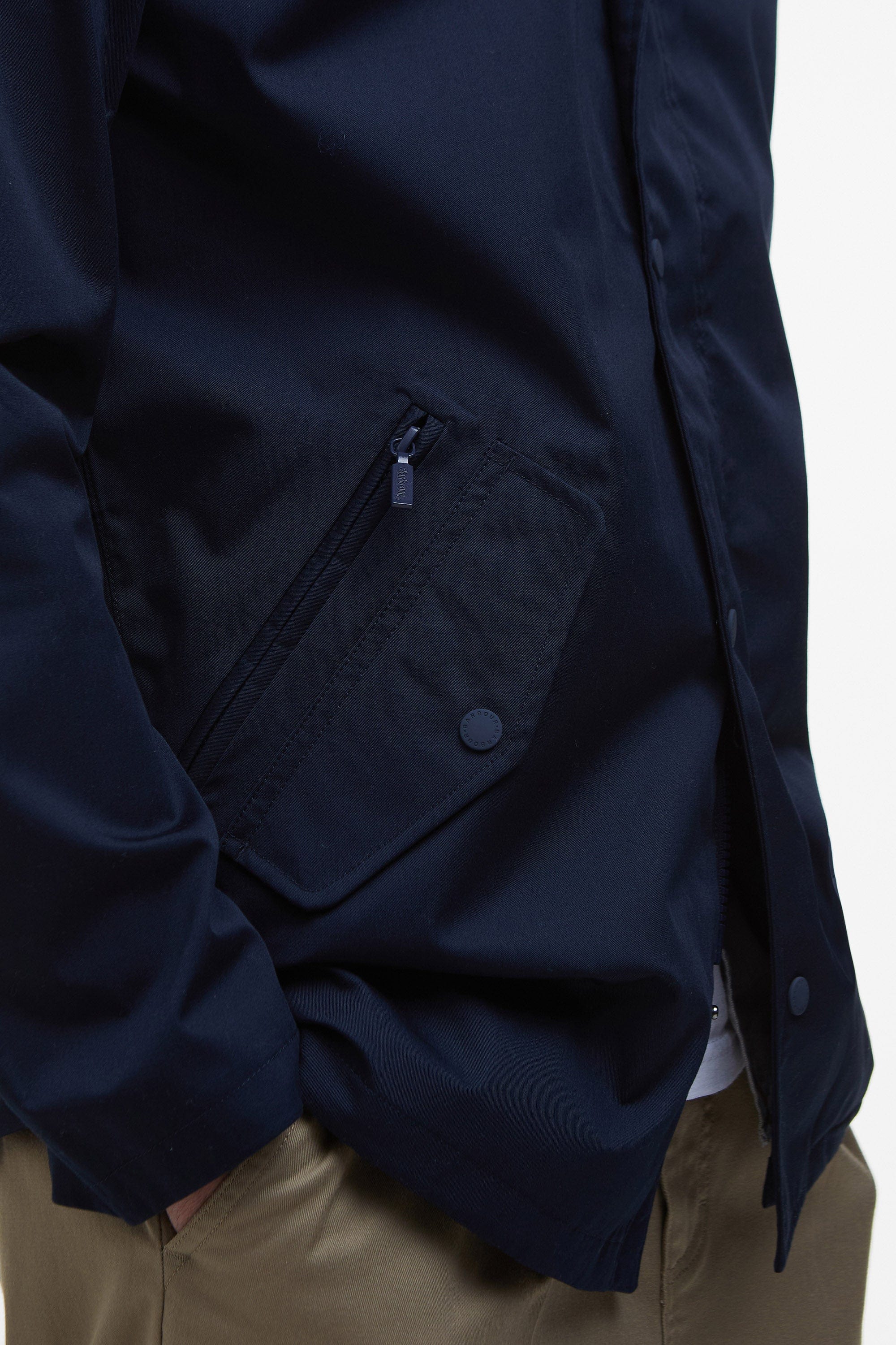 City Chelsea Waterproof Jacket - Navy/Bleached Pine - Image 9