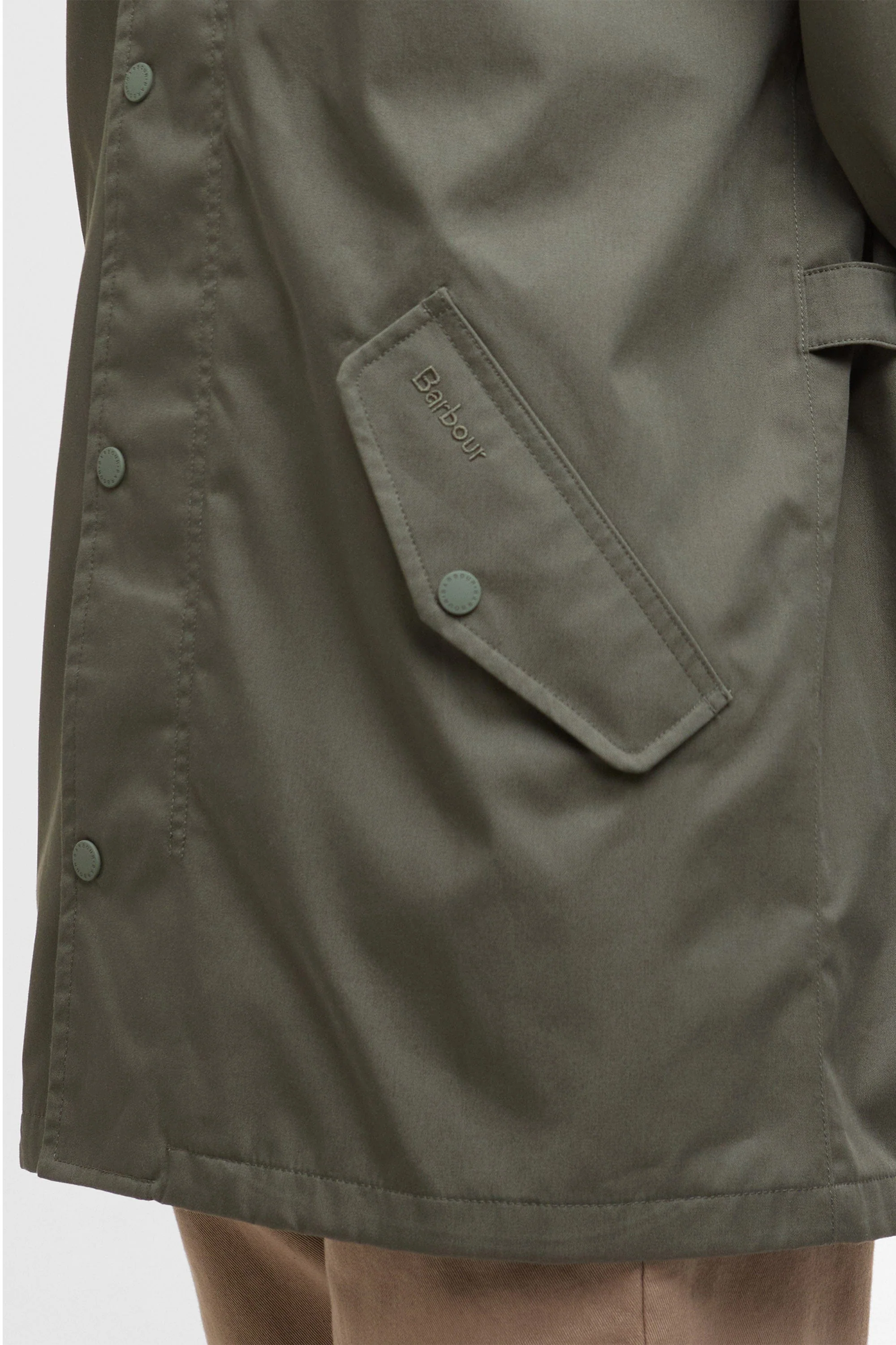 City Chelsea Waterproof Jacket - Uniform Green/Bleached Pine - Image 8