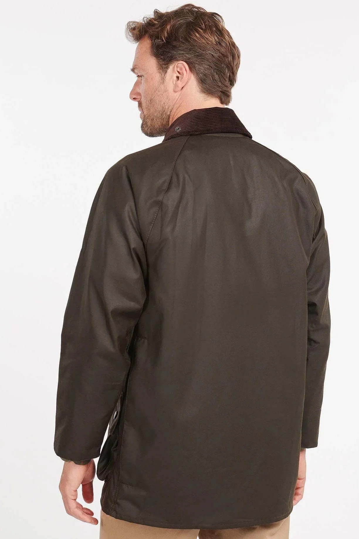 Classic Beaufort Wax Jacket - Olive - Image 3